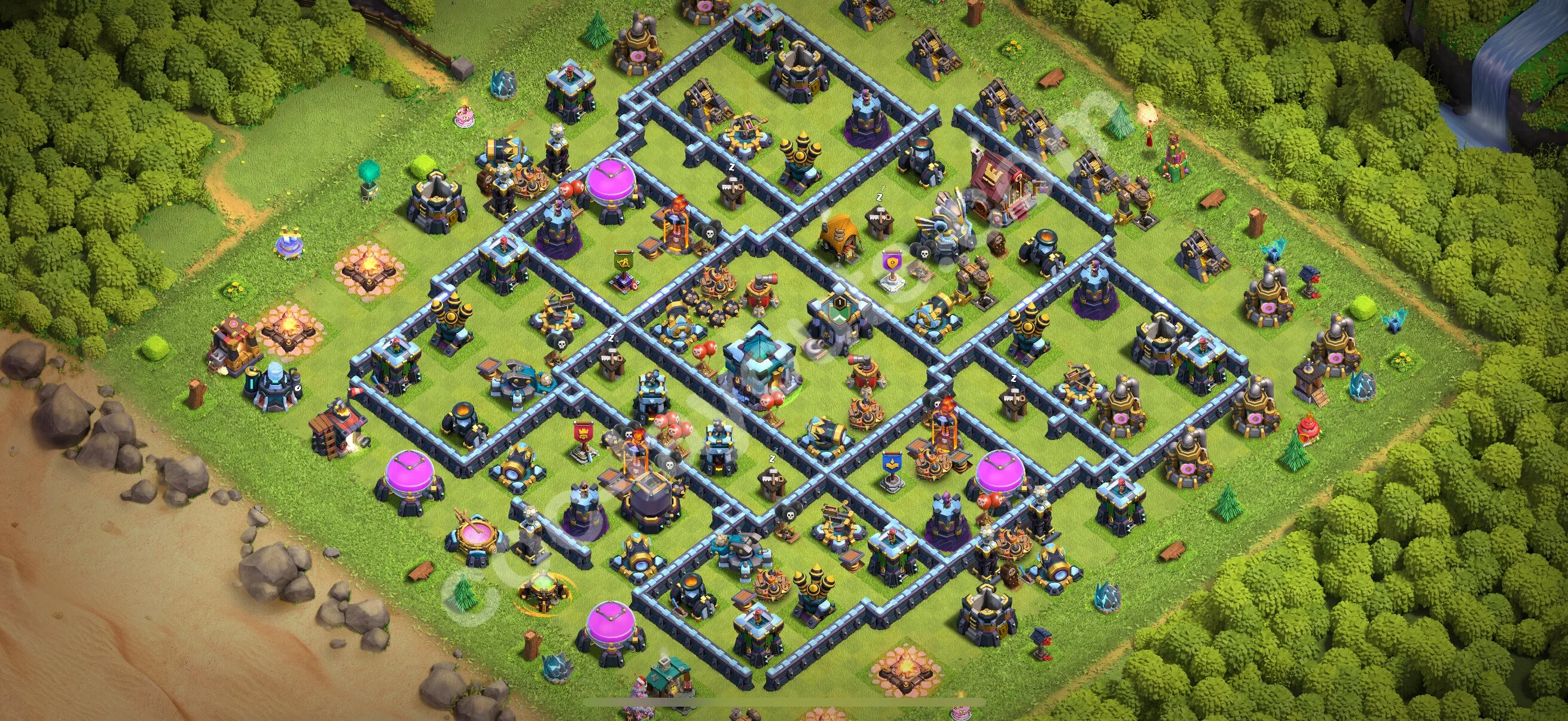 Anti 2 Stars Base TH13 with Link - best plan / layout / design - Clash of Clans 2026 - (#125) — Verteidigung TH13