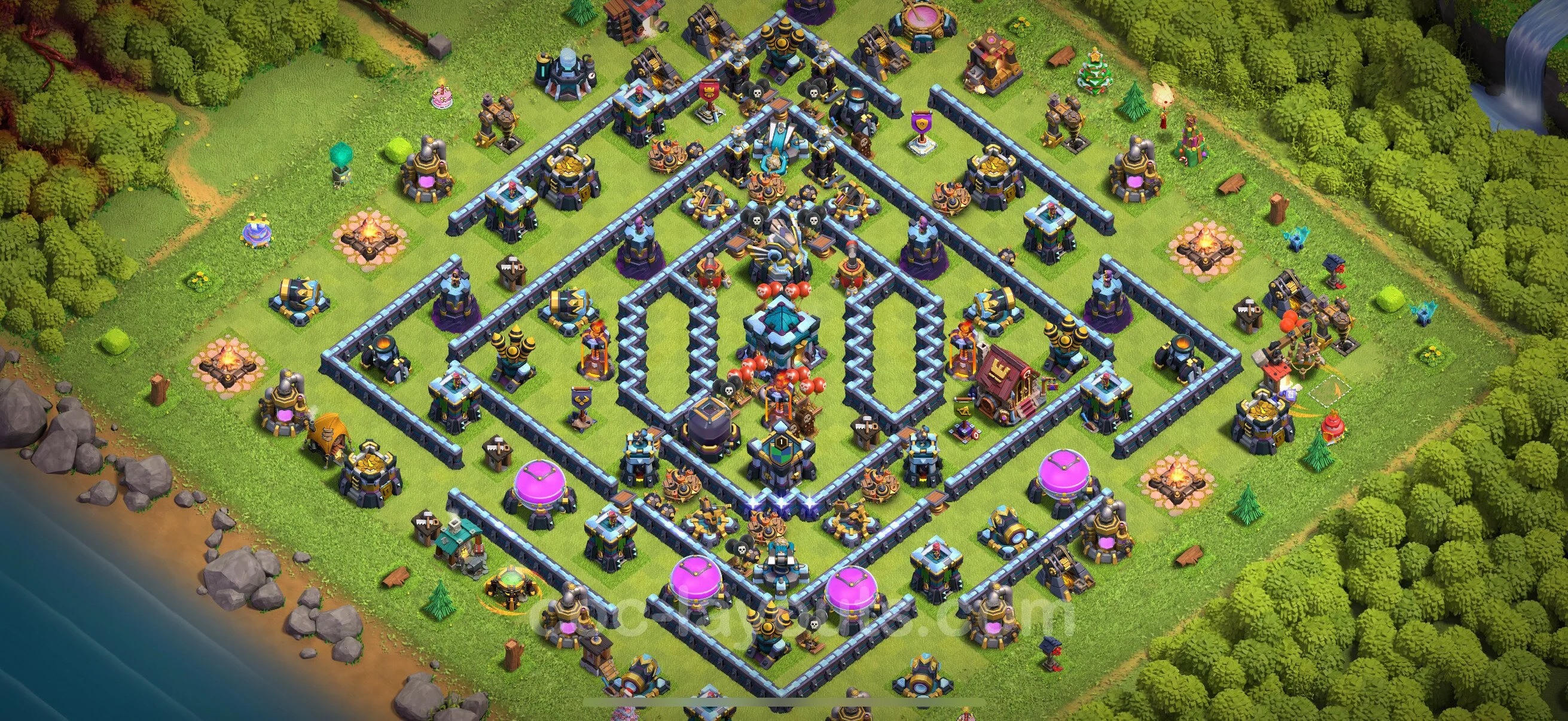 Anti 3 Stars Base TH13 with Link - best plan / layout / design - Clash of Clans 2026 - (#128) — Verteidigung TH13