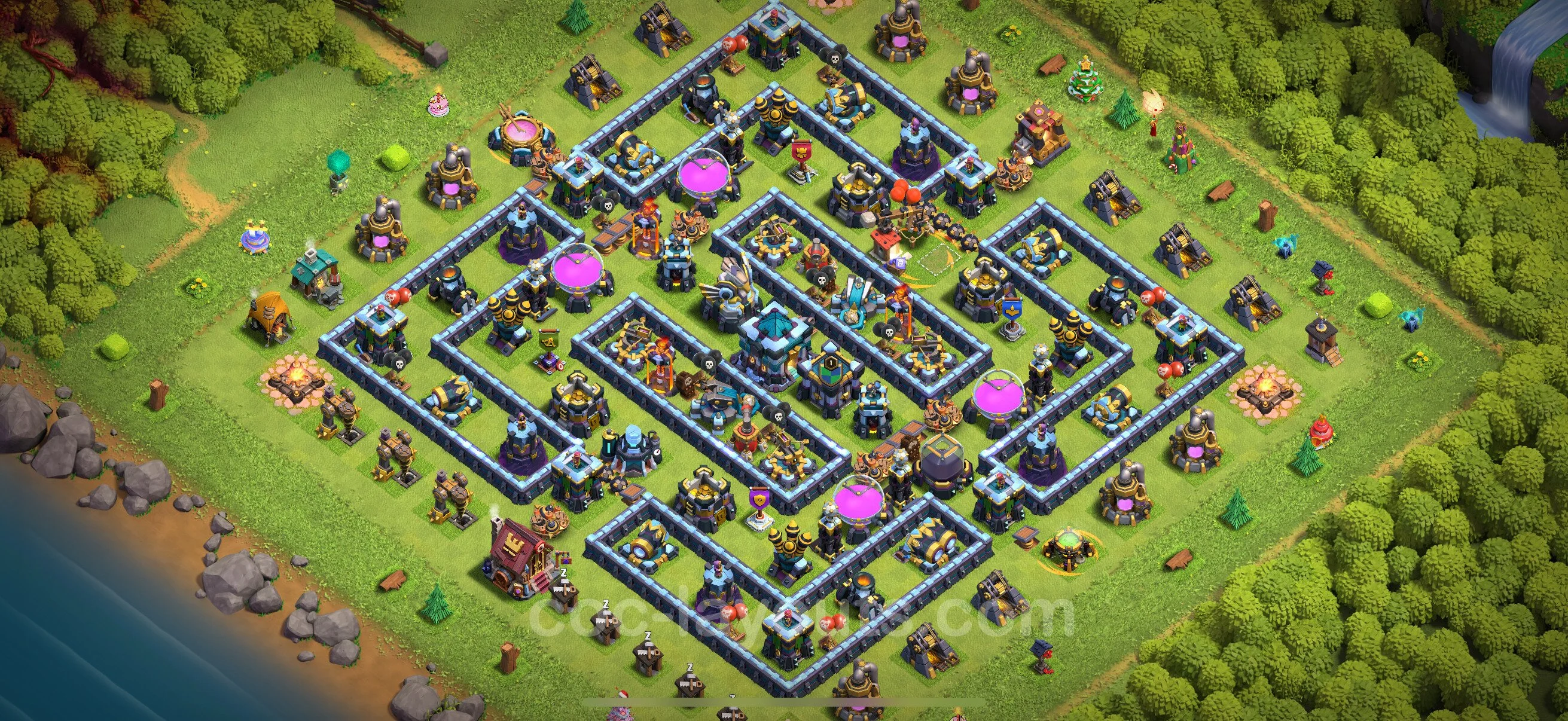 Anti 3 Stars Base TH13 with Link - best plan / layout / design - Clash of Clans 2026 - (#130) — Verdediging TH13