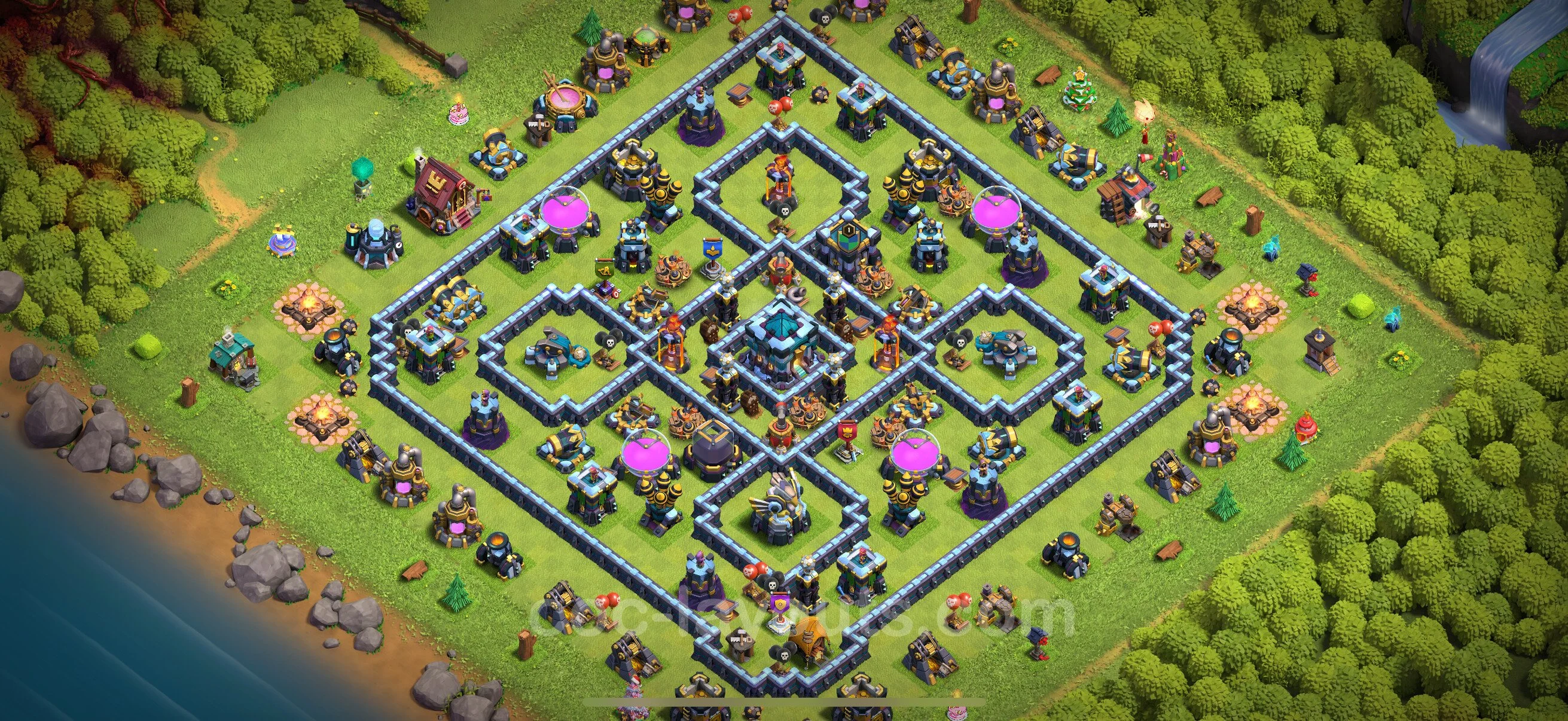 Anti 3 Stars Base TH13 with Link - best plan / layout / design - Clash of Clans 2026 - (#131) — Verteidigung TH13