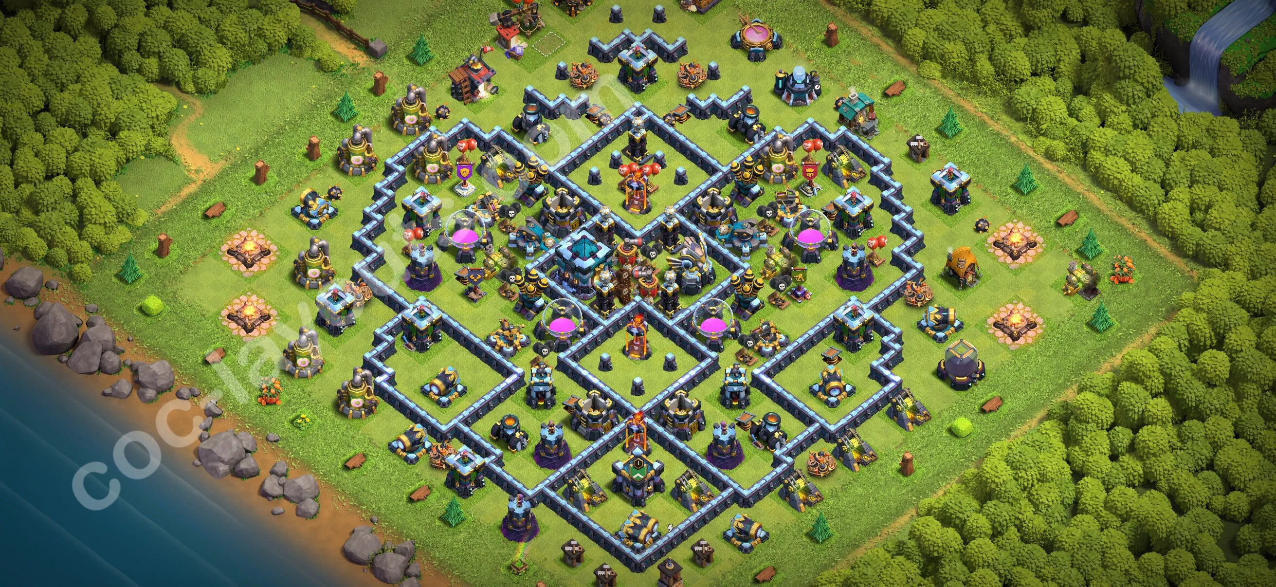 Top Base TH13 with Link - Anti Everything Defence Plan - Clash of Clans 2026 - (#148) — Verteidigung TH13