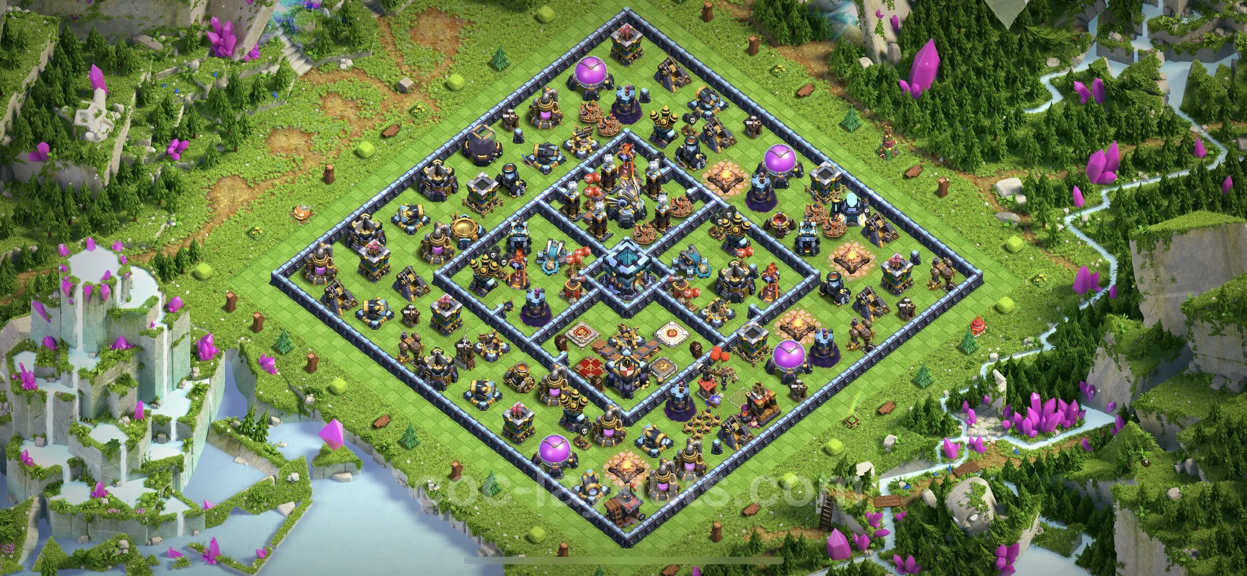 Top Base TH13 with Link, Hybrid - Anti Everything Defence Plan - Clash of Clans - (#68) — Difesa TH13
