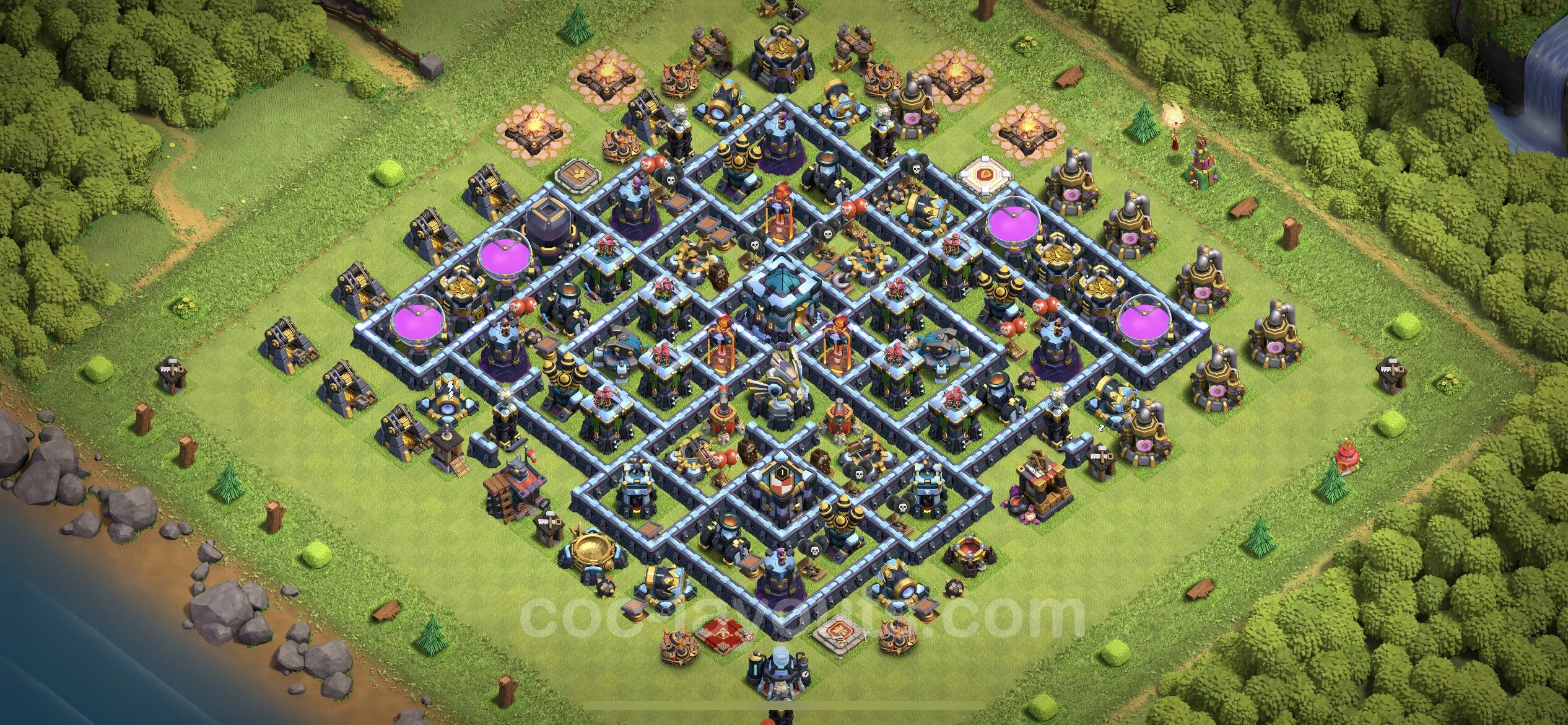 Unbeatable Base TH13 with Link, Anti 2 Stars - best plan / Anti Loot / design - Clash of Clans - (#72) — Defense TH13