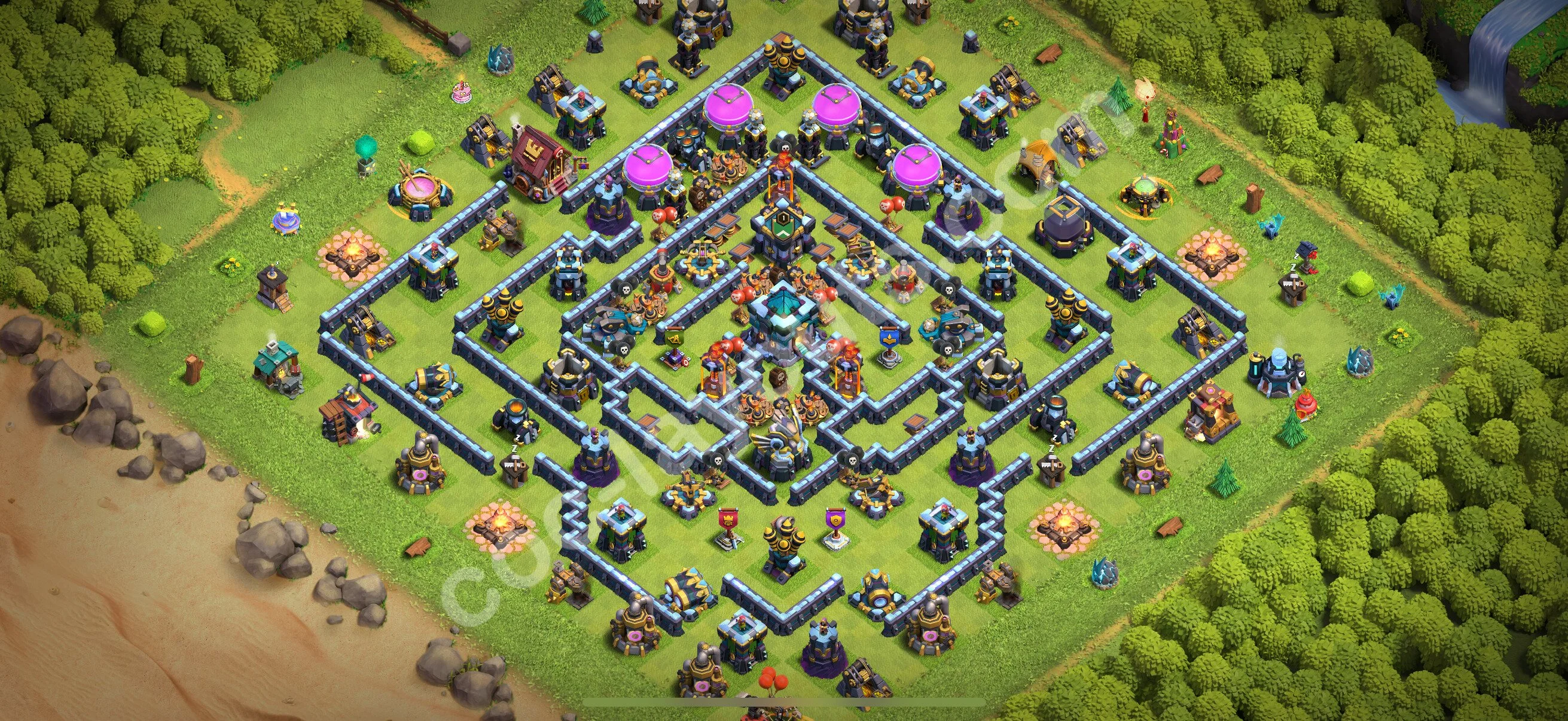 Anti 2 Stars Base TH13 with Link, Legend League - best plan / layout / design - Clash of Clans 2026 - (#78) — Защита TH13