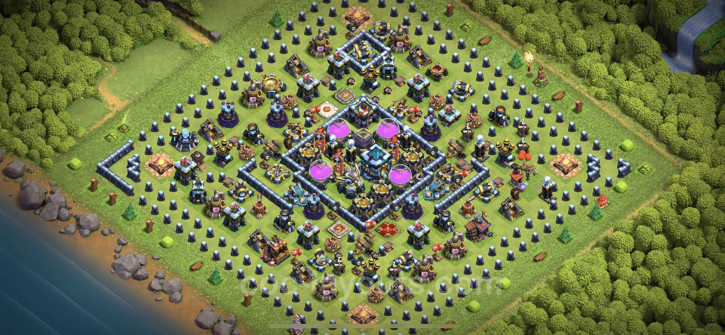 Farming Base TH13 with Link - plan / layout / design - Clash of Clans - (#57) — Farm TH13