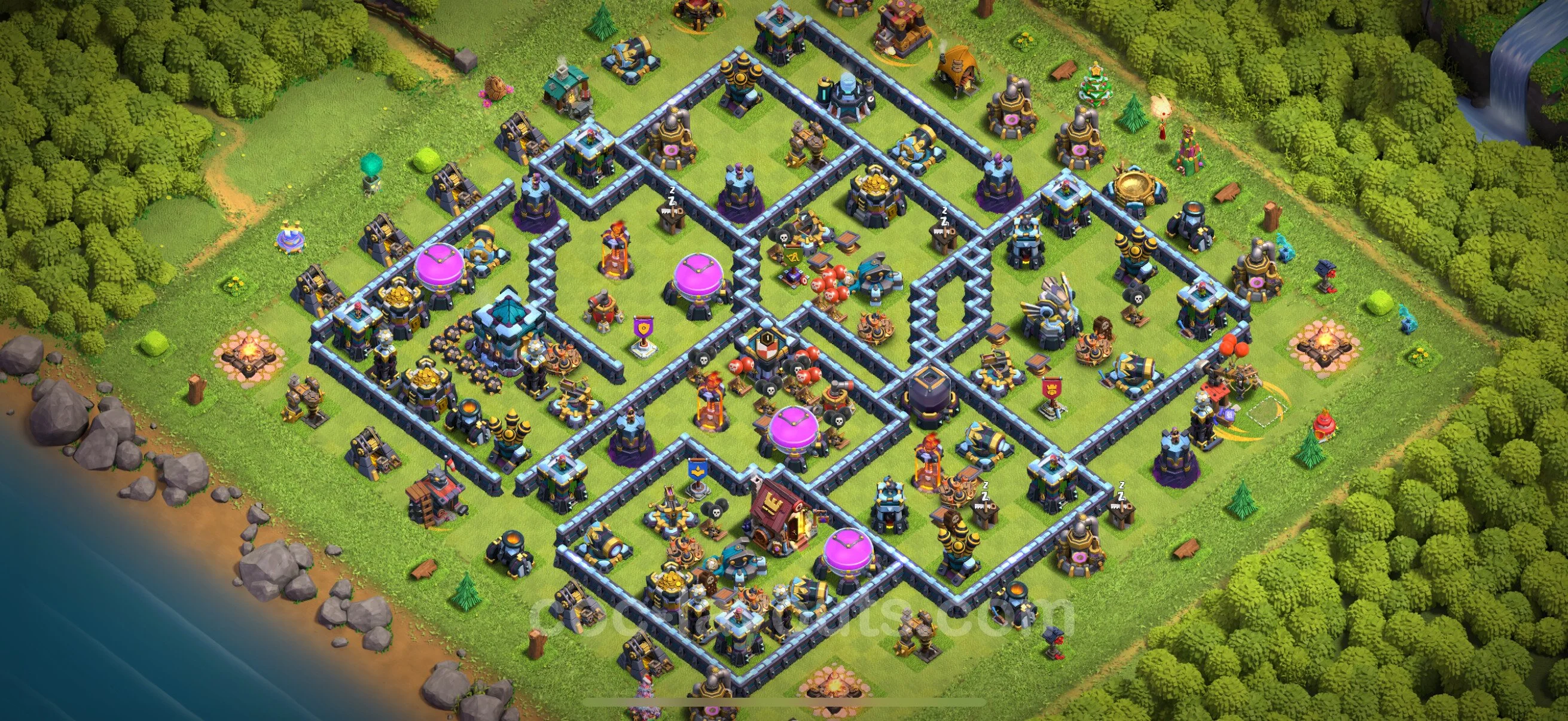 Farming Base TH13 Max Levels with Link, Anti Everything - plan / layout / design - Clash of Clans - (#67) — Farm TH13