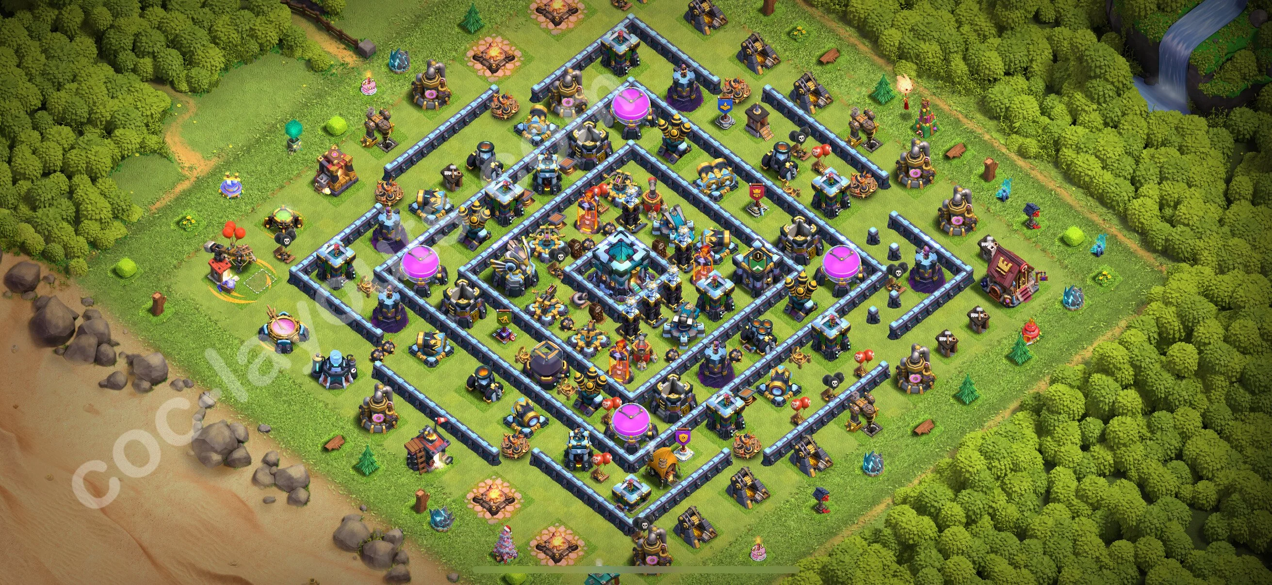 Farming Base TH13 with Link, Hybrid - plan / layout / design - Clash of Clans 2026 - (#78) — Фарм TH13