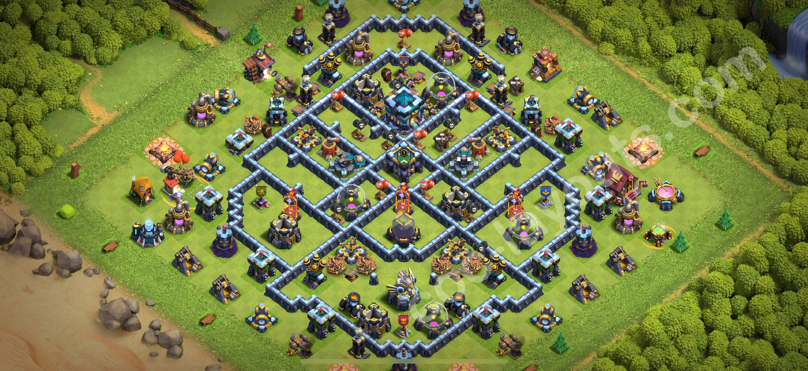 Farming Base TH13 with Link, Anti 3 Stars, Legend League - plan / layout / design - Clash of Clans 2026 - (#79) — Farm TH13