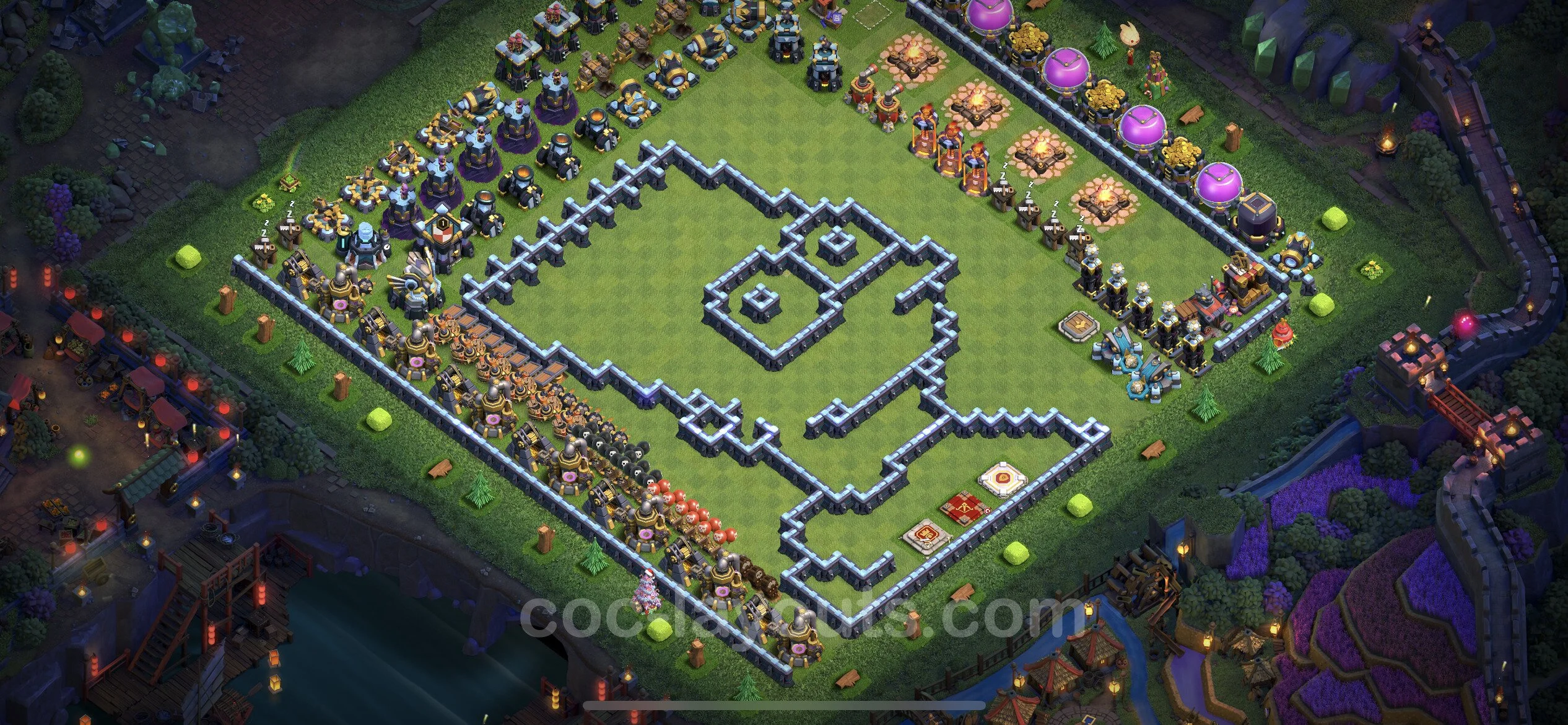 Top Troll Funny Base TH13 with Link - Funny Art Plan - Clash of Clans - (#42) — Розваги TH13