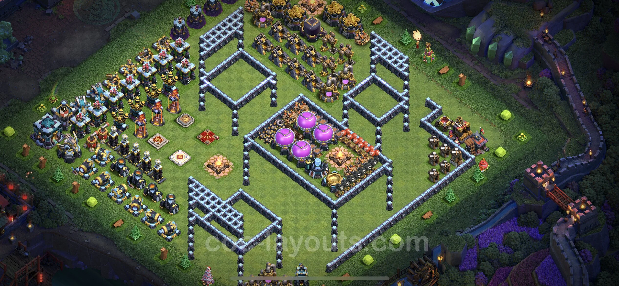 Top Troll Funny Base TH13 with Link - Funny Art Plan - Clash of Clans - (#48) — Diversão TH13