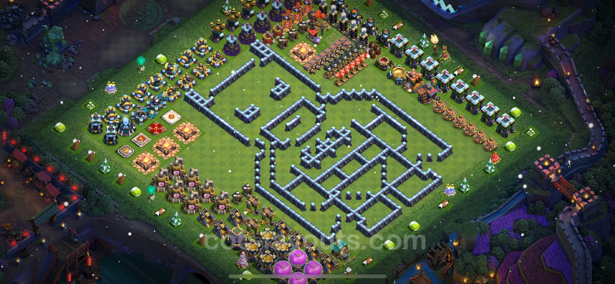 Top Troll Funny Base TH13 with Link - Funny Art Plan - Clash of Clans - (#49) — Розваги TH13