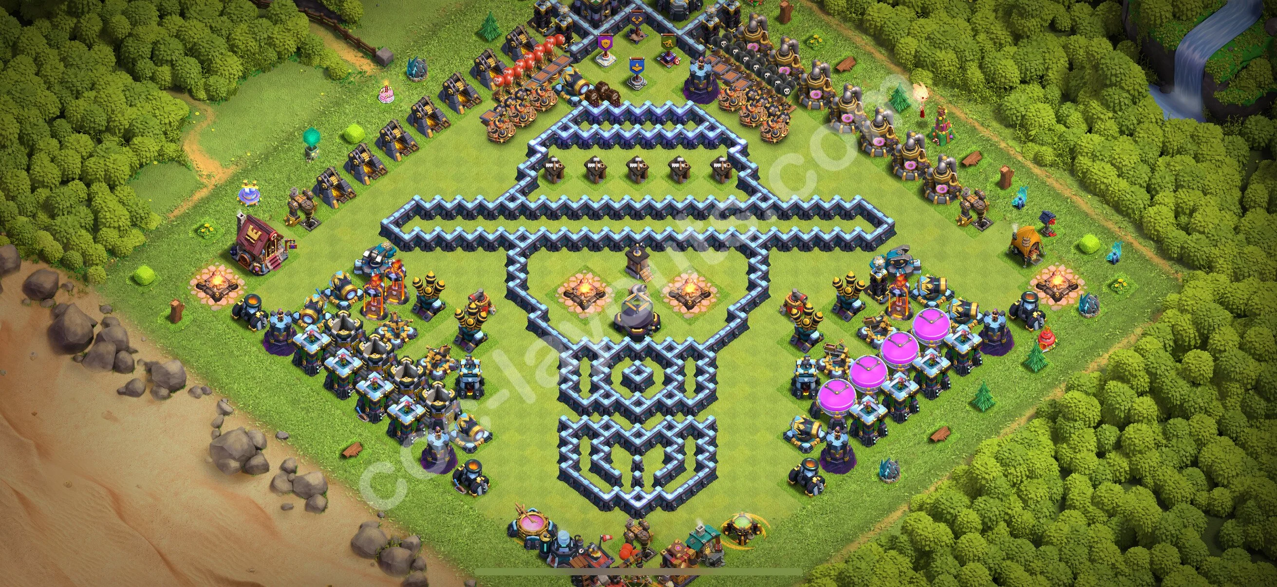 Top Troll Funny Base TH13 with Link - Funny Art Plan 2026 - Clash of Clans - (#55) — Spaß TH13