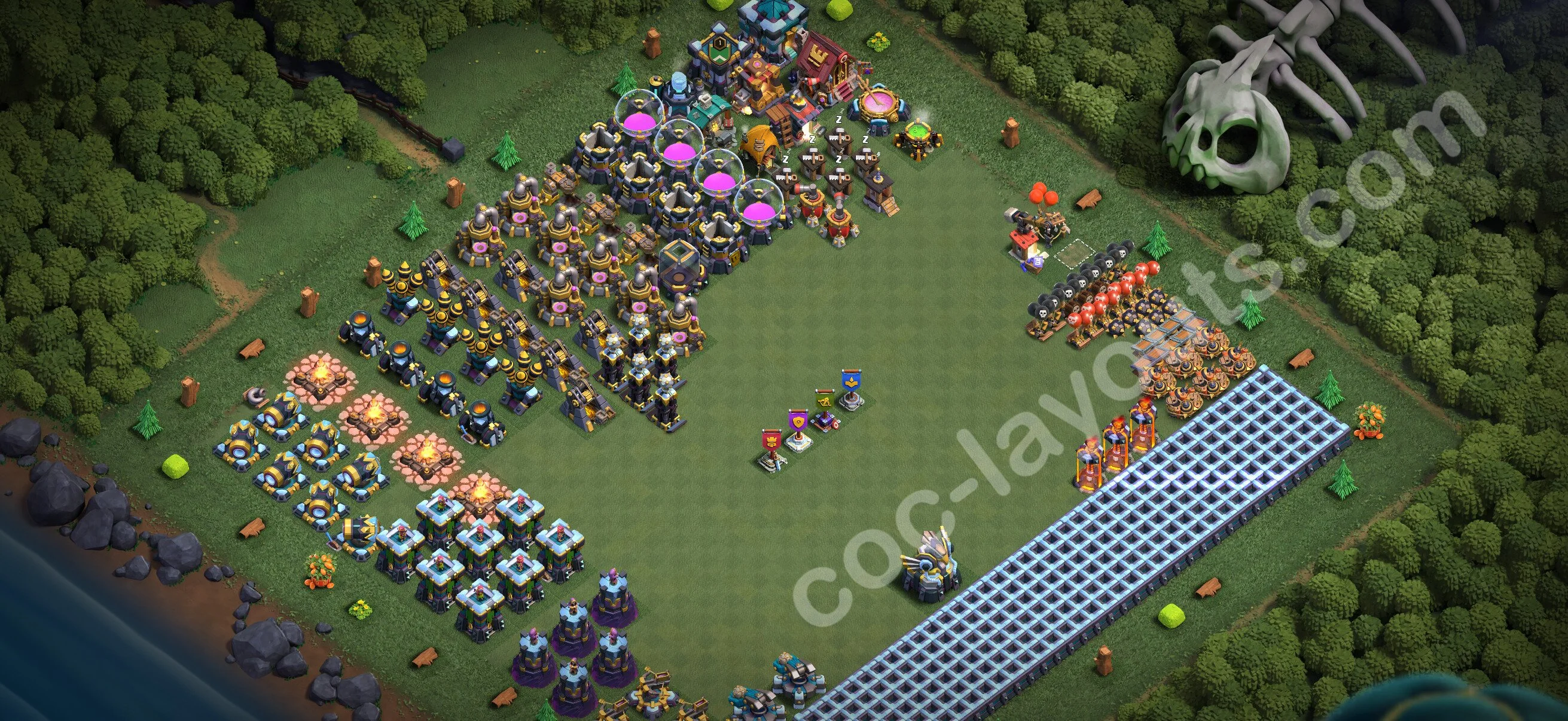 Top Troll Funny Base TH13 with Link - Funny Art Plan 2026 - Clash of Clans - (#57) — Fun TH13