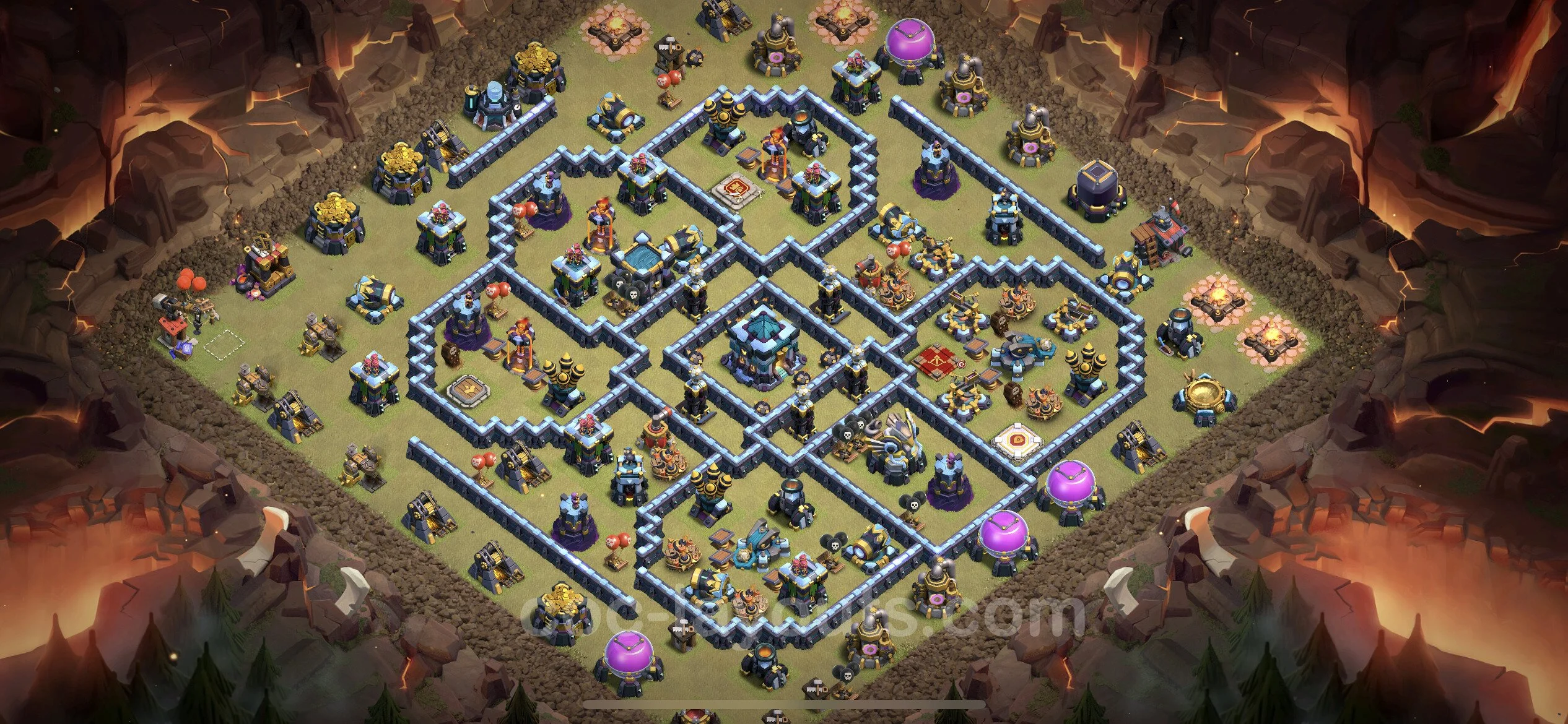 Top War Base TH13 with Link, Anti Everything - Anti 3 Stars CWL Plan - Clash of Clans - (#140)