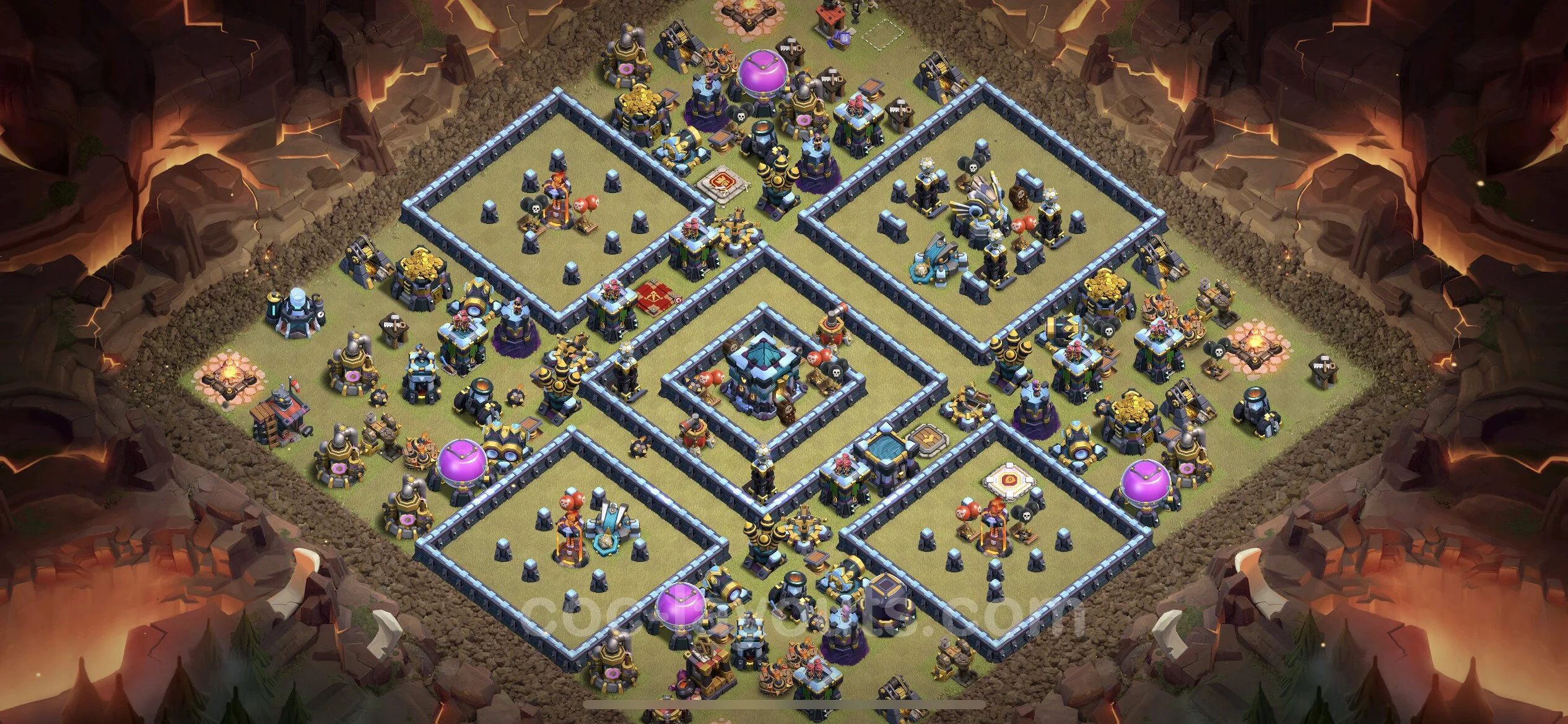 Top War Base TH13 with Link, Anti Air / Electro Dragon - Anti 3 Stars CWL Plan - Clash of Clans - (#142)