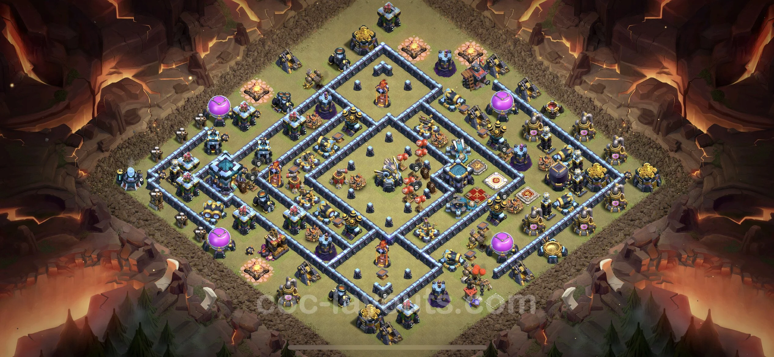 Top War Base TH13 with Link, Anti Air / Electro Dragon - Anti 3 Stars CWL Plan - Clash of Clans - (#143)