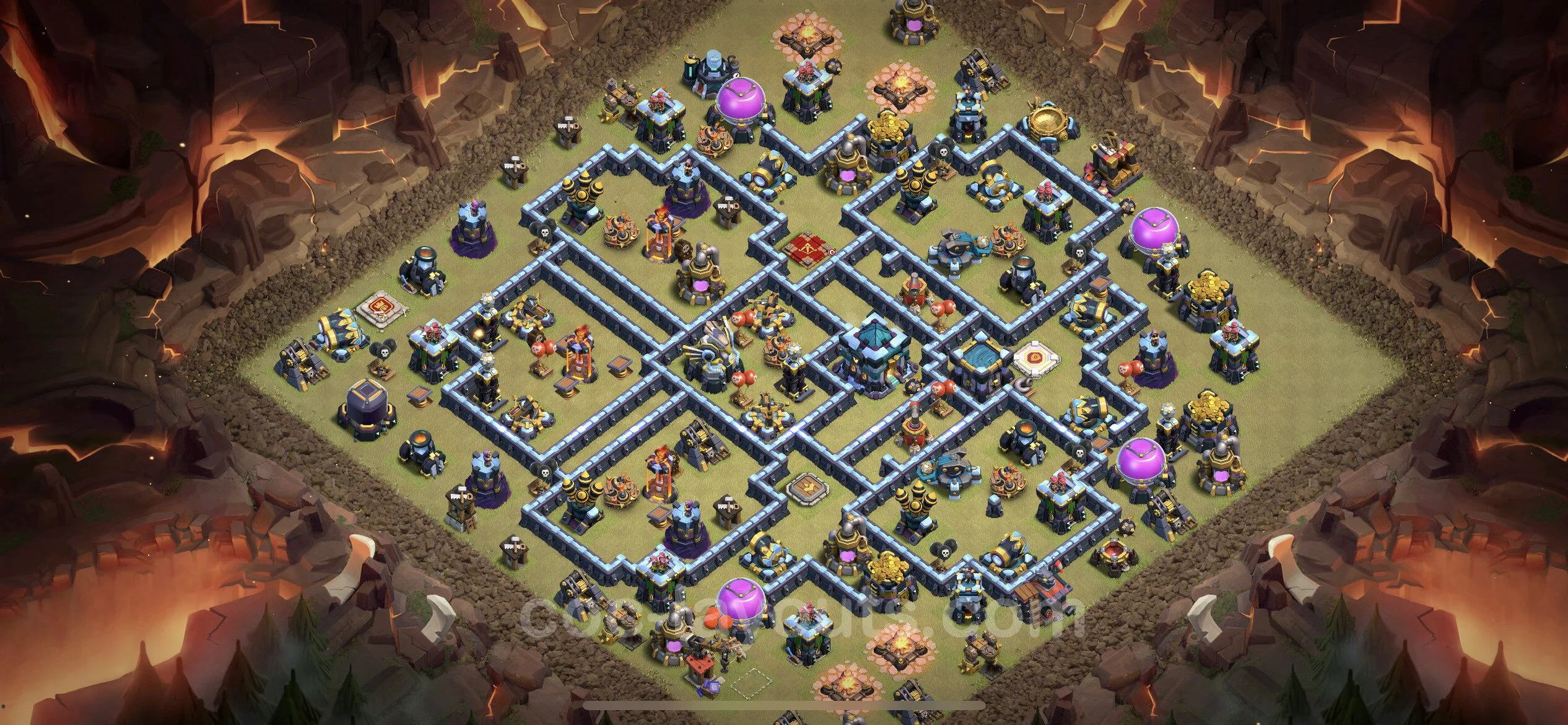 Top War Base TH13 with Link, Legend League - Anti 2 Stars CWL Plan - Clash of Clans - (#145)