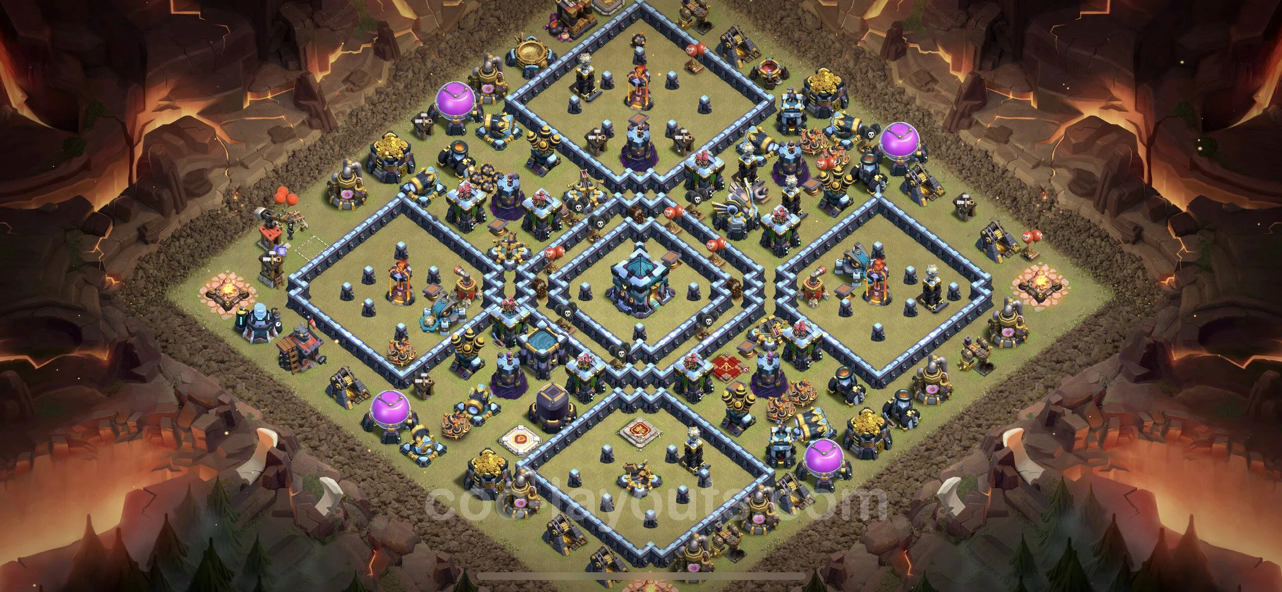 Top War Base TH13 with Link, Anti Air / Electro Dragon - Anti 3 Stars CWL Plan - Clash of Clans - (#147) — Війна BH13