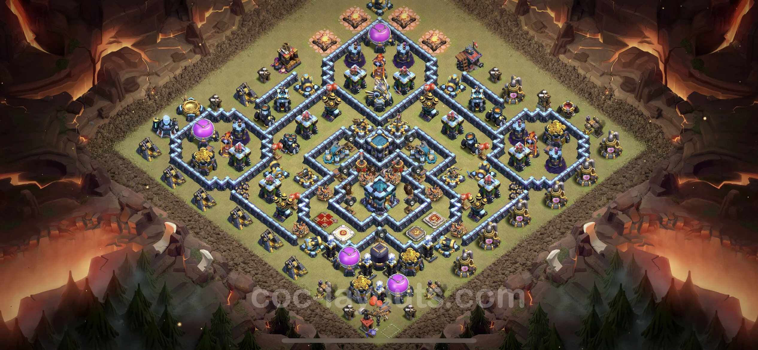 Top War Base TH13 with Link, Anti Everything - Anti 3 Stars CWL Plan - Clash of Clans - (#148) — Oorlog BH13