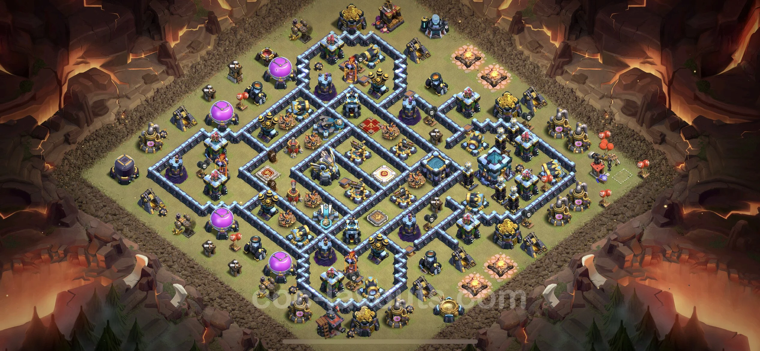 Top War Base TH13 with Link, Anti Everything - CWL Defence Plan - Clash of Clans - (#153) — Wojna BH13