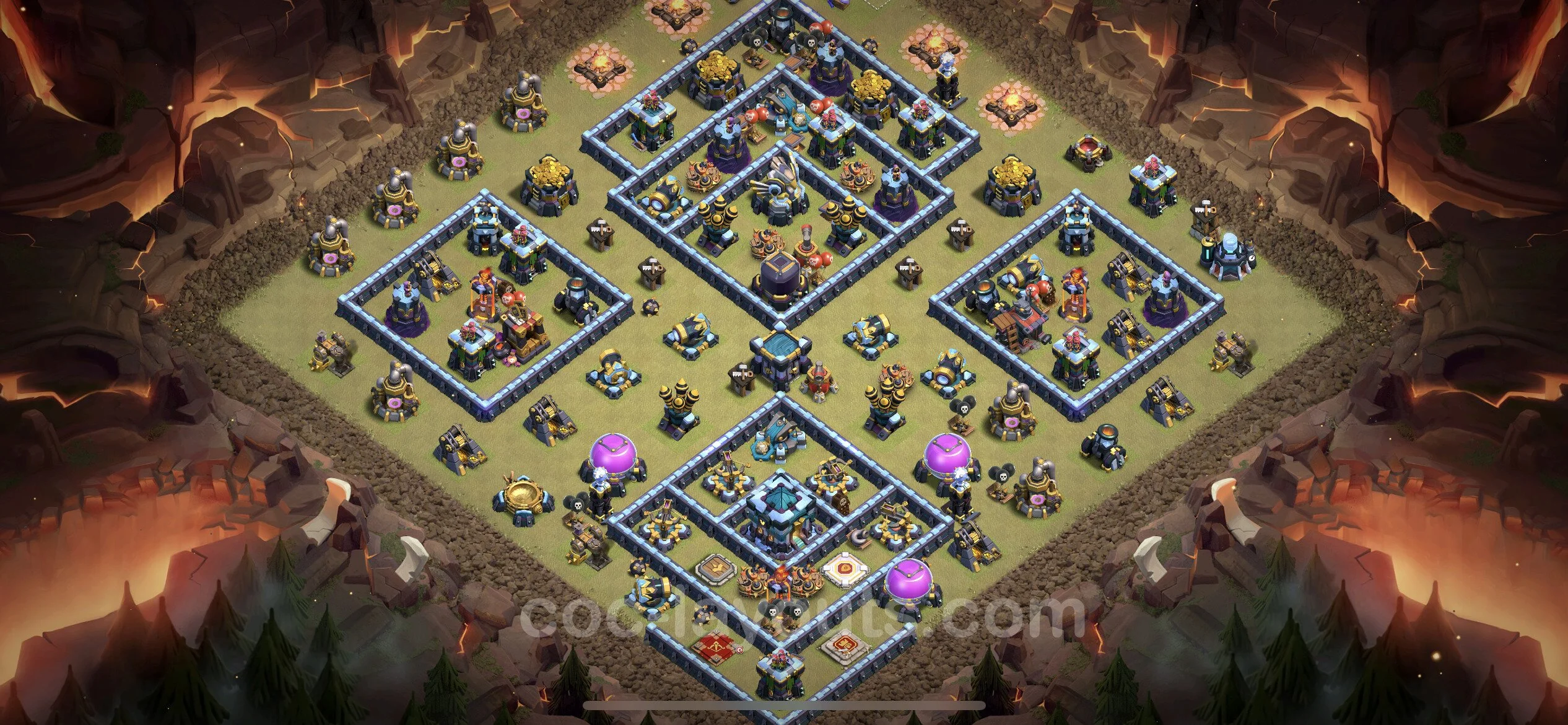 Top War Base TH13 with Link, Anti Everything - Anti 3 Stars CWL Plan - Clash of Clans - (#155) — वॉर BH13