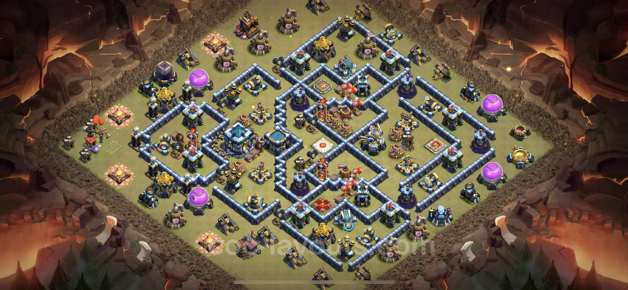 Top War Base TH13 with Link, Anti Everything - Anti 3 Stars CWL Plan - Clash of Clans - (#160) — Krieg BH13