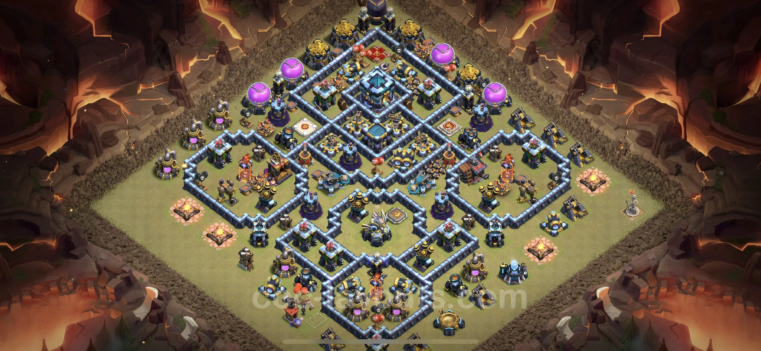 Top War Base TH13 with Link, Anti Everything - Anti 3 Stars CWL Plan - Clash of Clans - (#168) — Krieg BH13