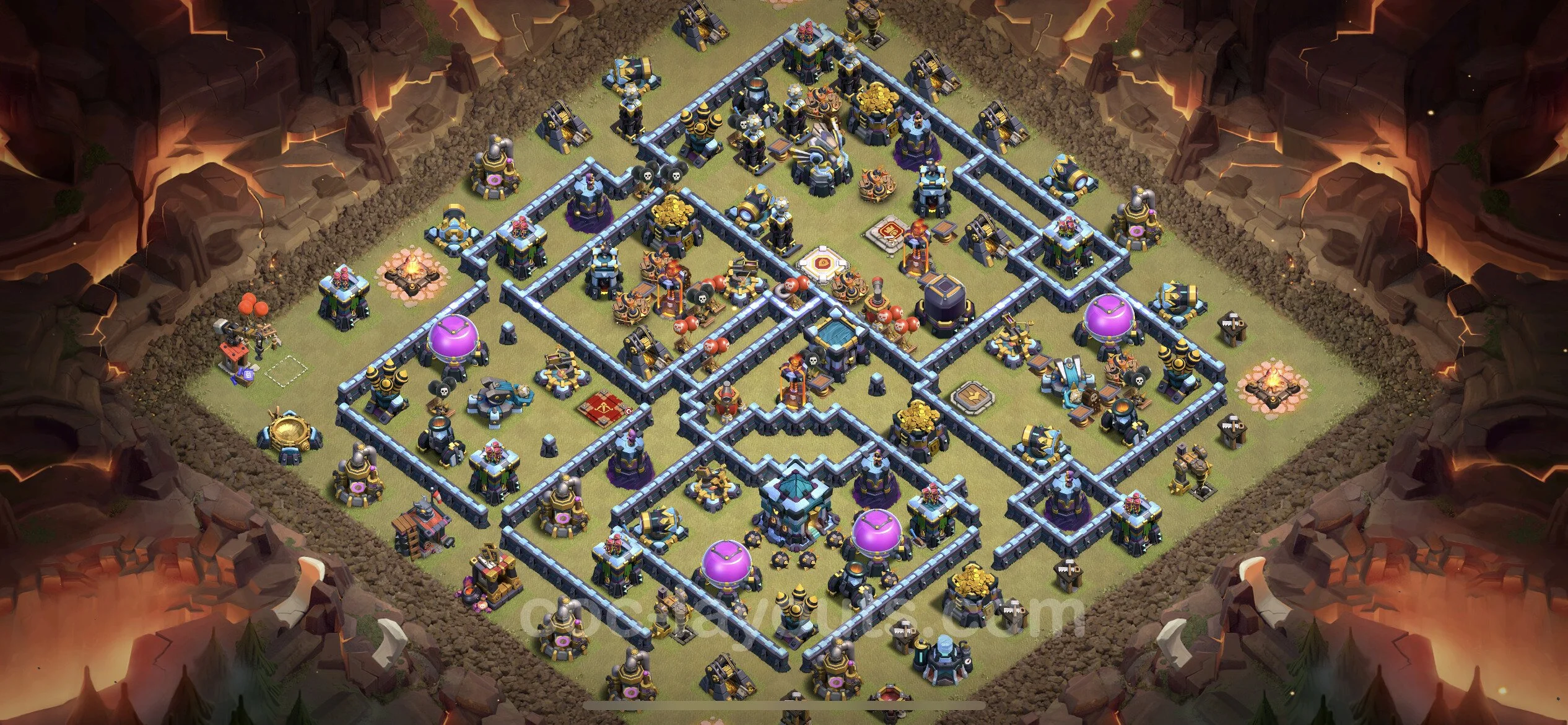 Top War Base TH13 with Link, Anti Everything - CWL Defence Plan - Clash of Clans - (#175) — Wojna BH13