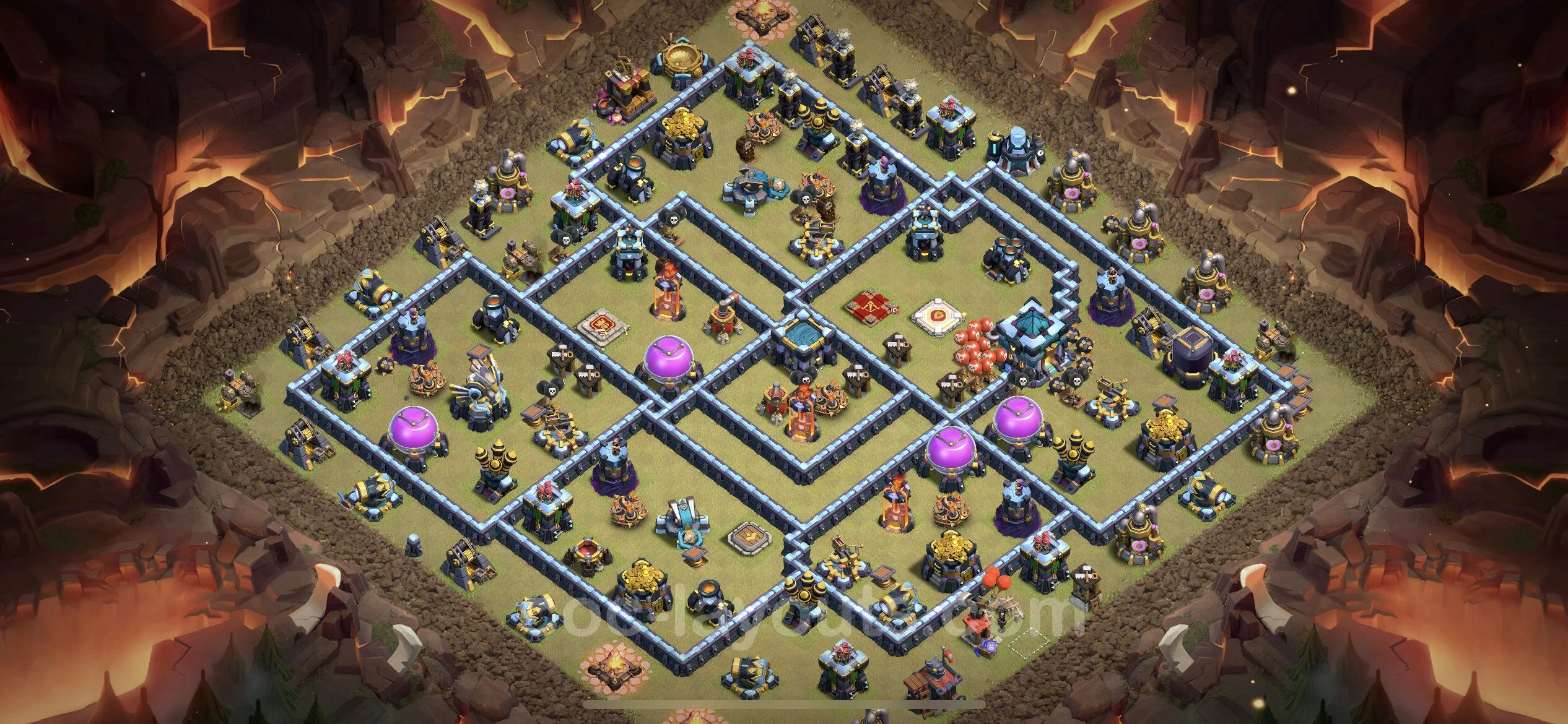 Top War Base TH13 with Link - CWL Defence Plan - Clash of Clans - (#179) — 战争 BH13