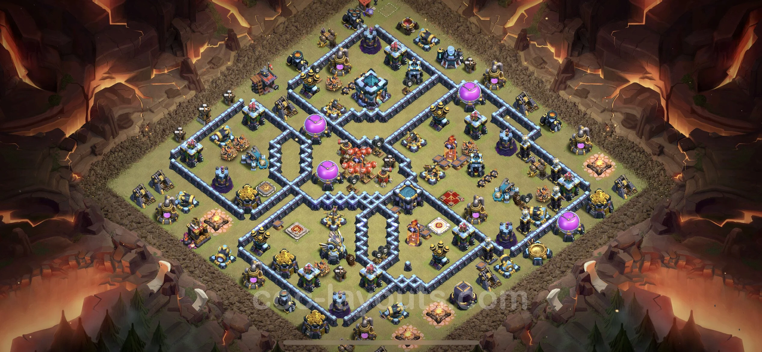 Top War Base TH13 with Link - CWL Defence Plan - Clash of Clans - (#181) — Війна BH13