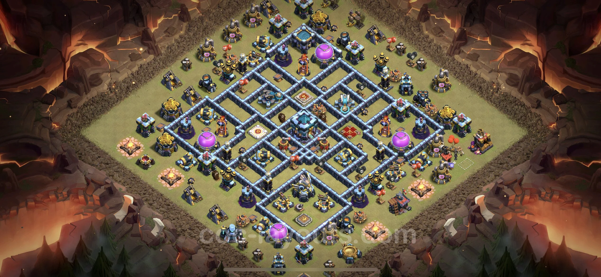 Top War Base TH13 with Link - CWL Defence Plan - Clash of Clans - (#187) — Oorlog BH13