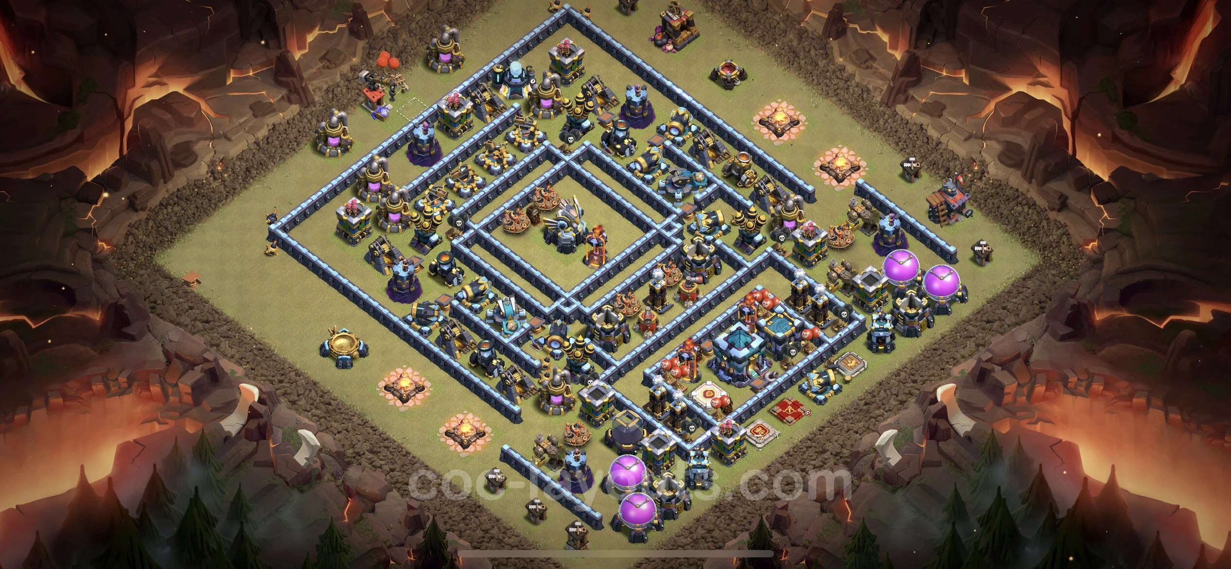 Top War Base TH13 with Link, Anti Everything - CWL Defence Plan - Clash of Clans - (#188) — Guerra BH13