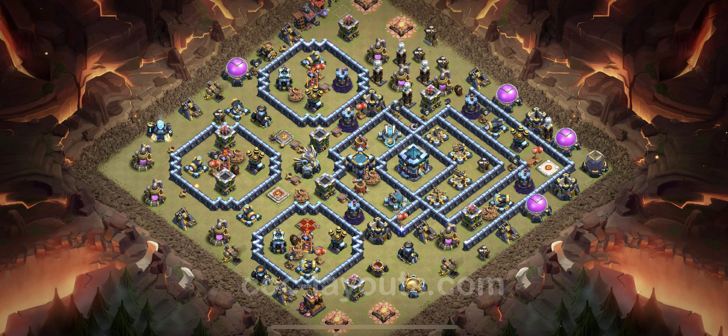 Top War Base TH13 with Link, Anti Everything - Anti 3 Stars CWL Plan - Clash of Clans - (#191) — Wojna BH13