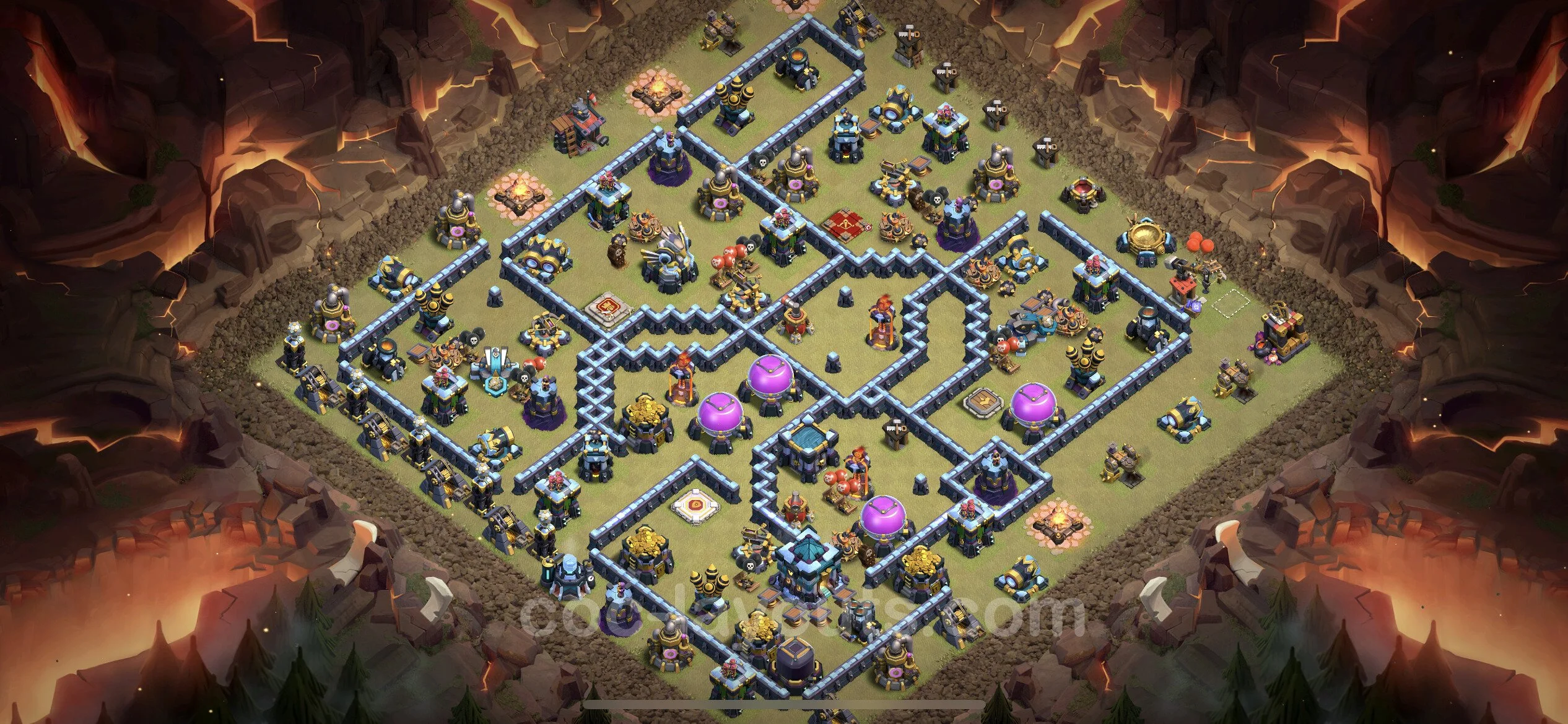 Top War Base TH13 with Link, Anti Everything - Anti 3 Stars CWL Plan - Clash of Clans - (#198) — Wojna BH13