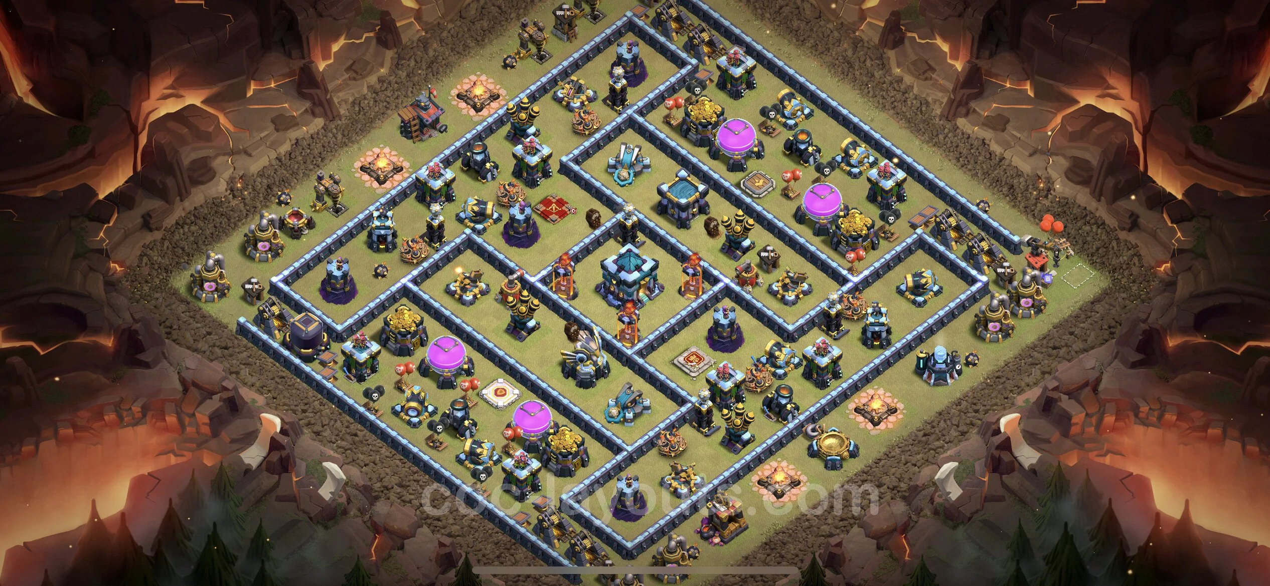Top War Base TH13 with Link, Anti Everything - Anti 3 Stars CWL Plan - Clash of Clans - (#200) — Wojna BH13