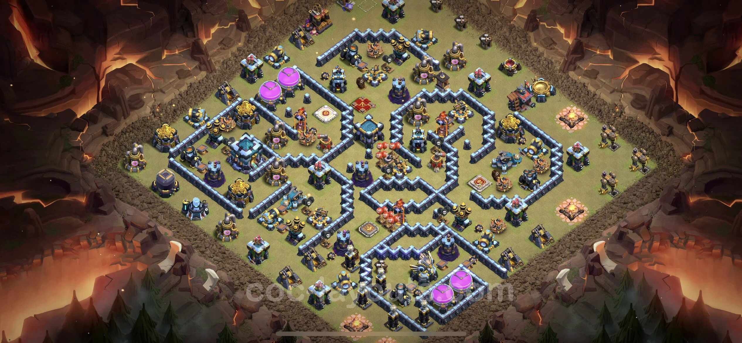 Top War Base TH13 with Link, Anti Everything - Anti 3 Stars CWL Plan - Clash of Clans - (#203) — Krieg BH13