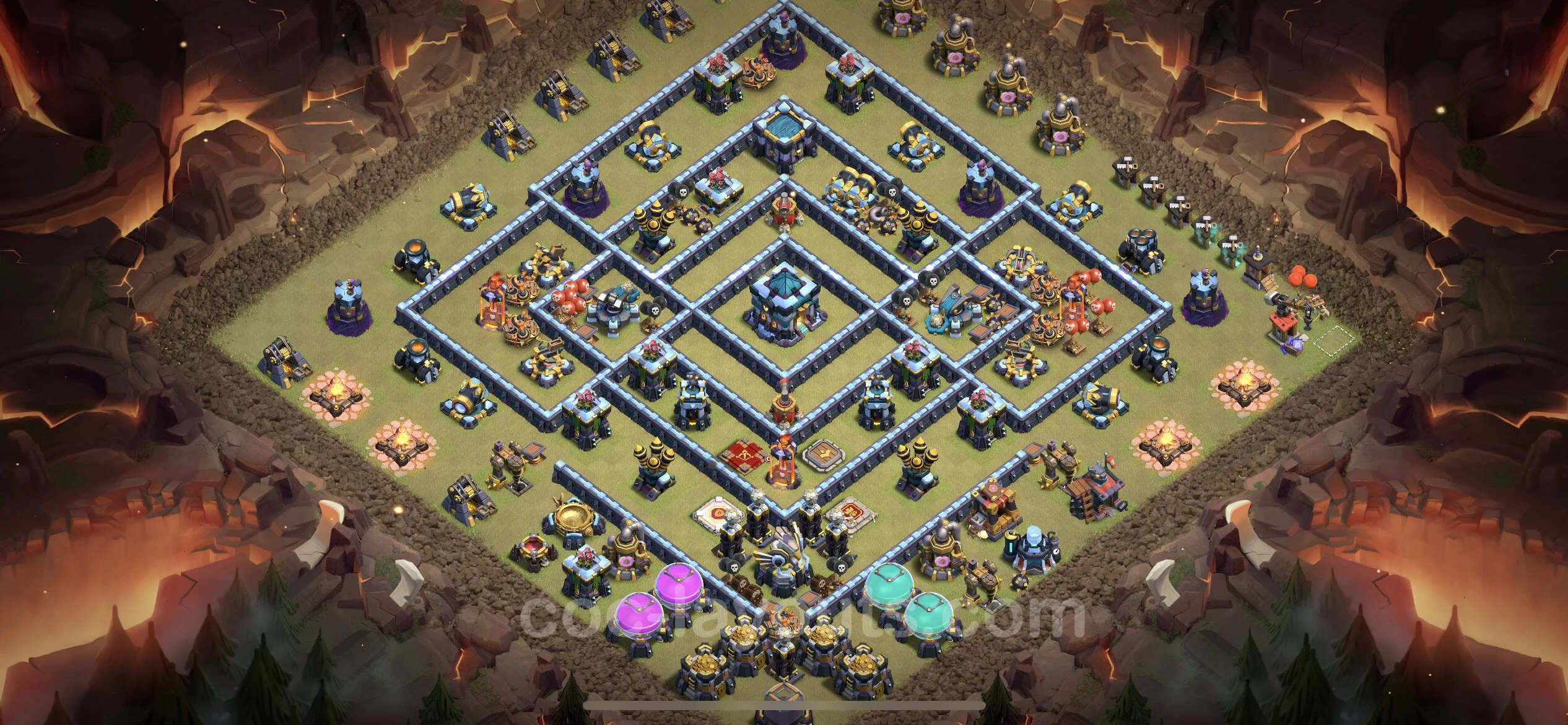 Top War Base TH13 with Link - Max Levels CWL Plan - Clash of Clans - (#226) — Війна BH13