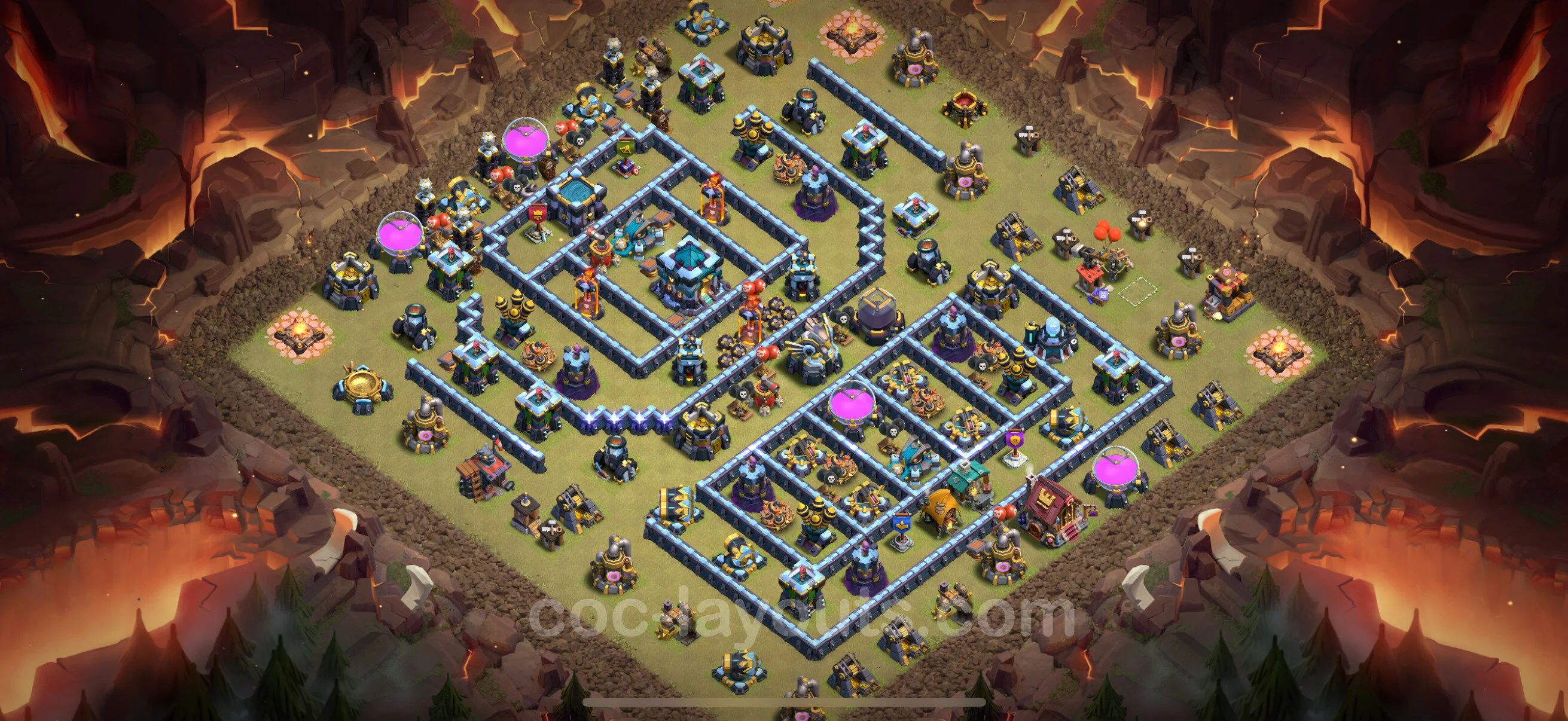 Top War Base TH13 with Link, Anti Air / Electro Dragon - CWL Defence Plan - Clash of Clans - (#230) — Savaş BH13