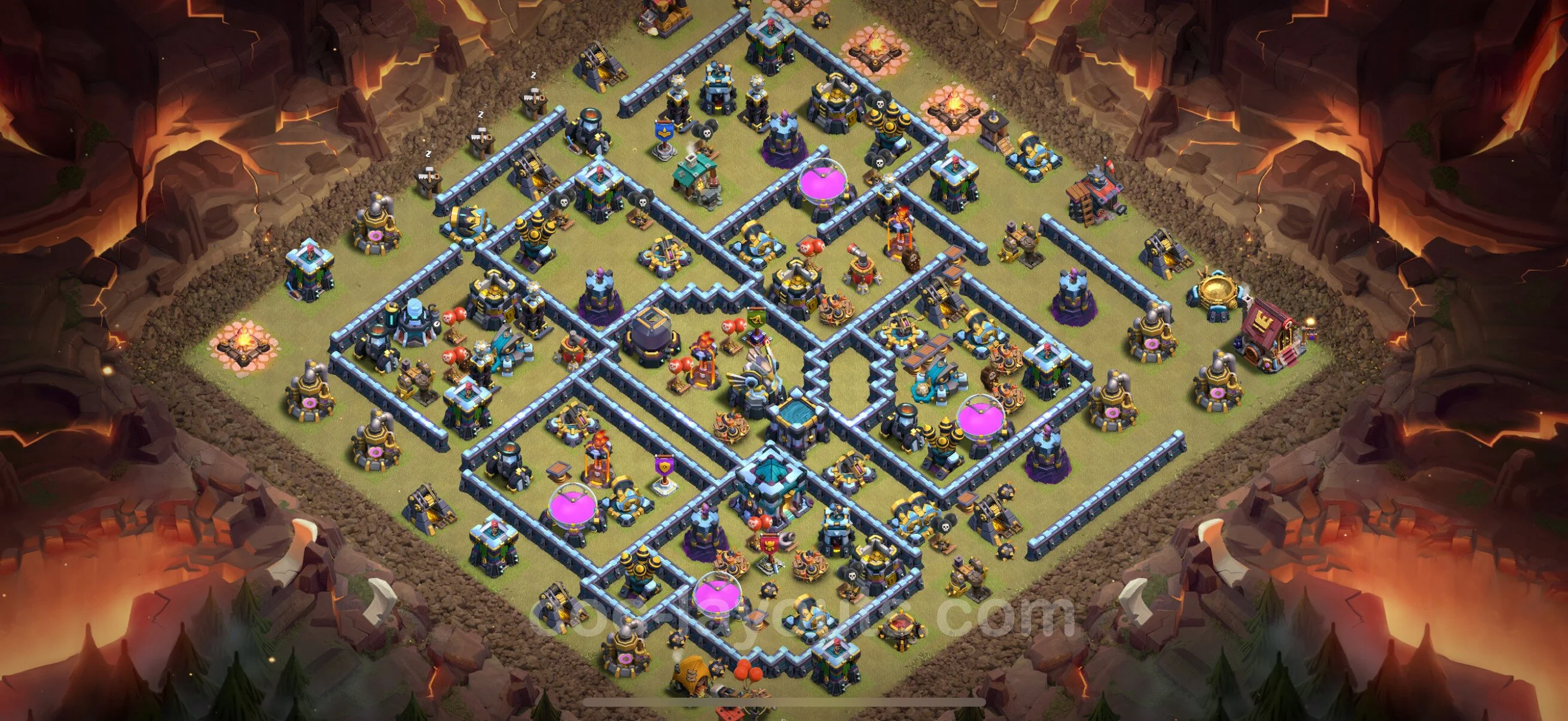 Top War Base TH13 with Link, Hybrid - CWL Defence Plan - Clash of Clans - (#231) — Война BH13