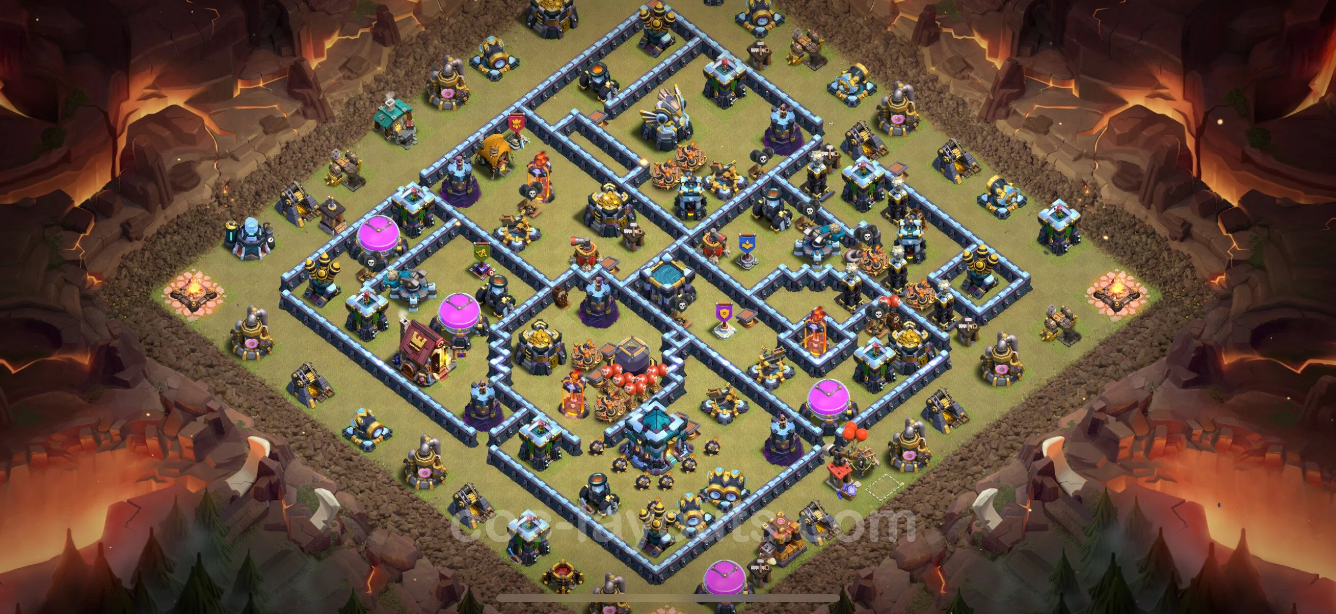 Top War Base TH13 with Link - Anti 3 Stars CWL Plan - Clash of Clans - (#236) — Війна BH13