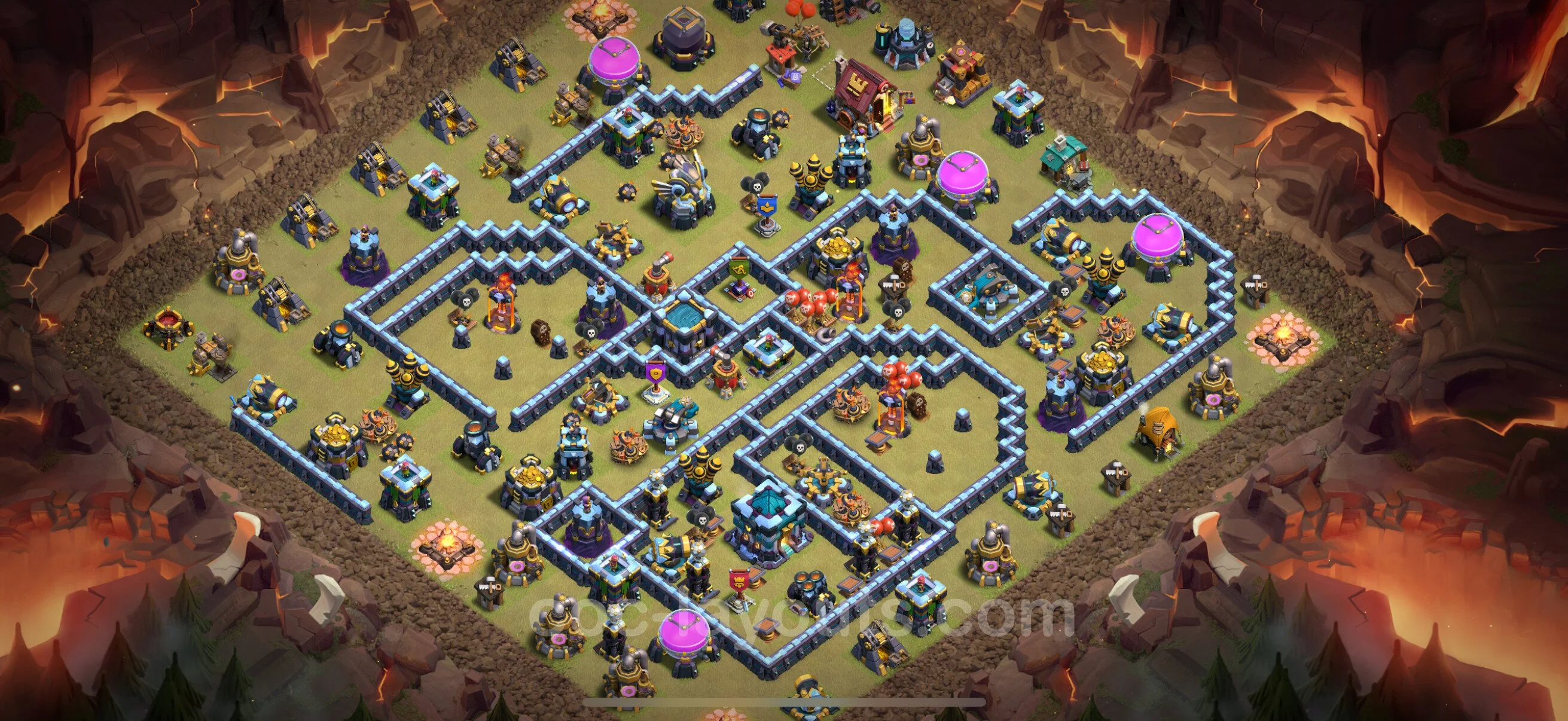 Top War Base TH13 with Link - Max Levels CWL Plan - Clash of Clans - (#238) — War BH13