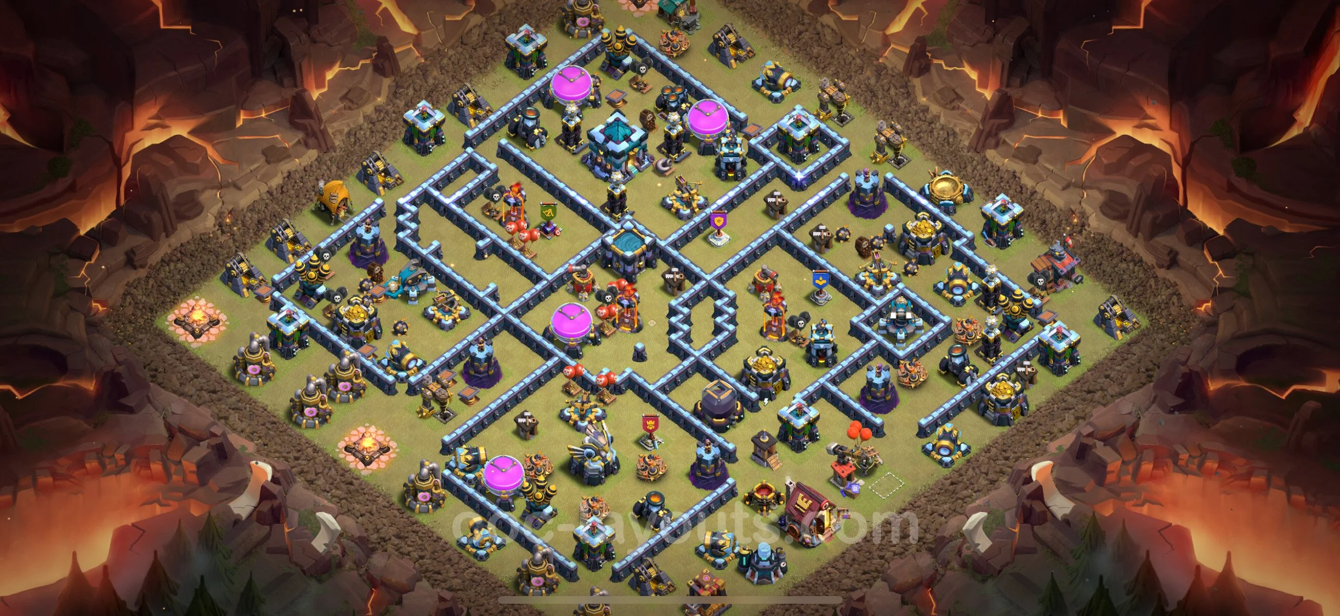 Top War Base TH13 with Link - CWL Defence Plan - Clash of Clans - (#240) — Wojna BH13