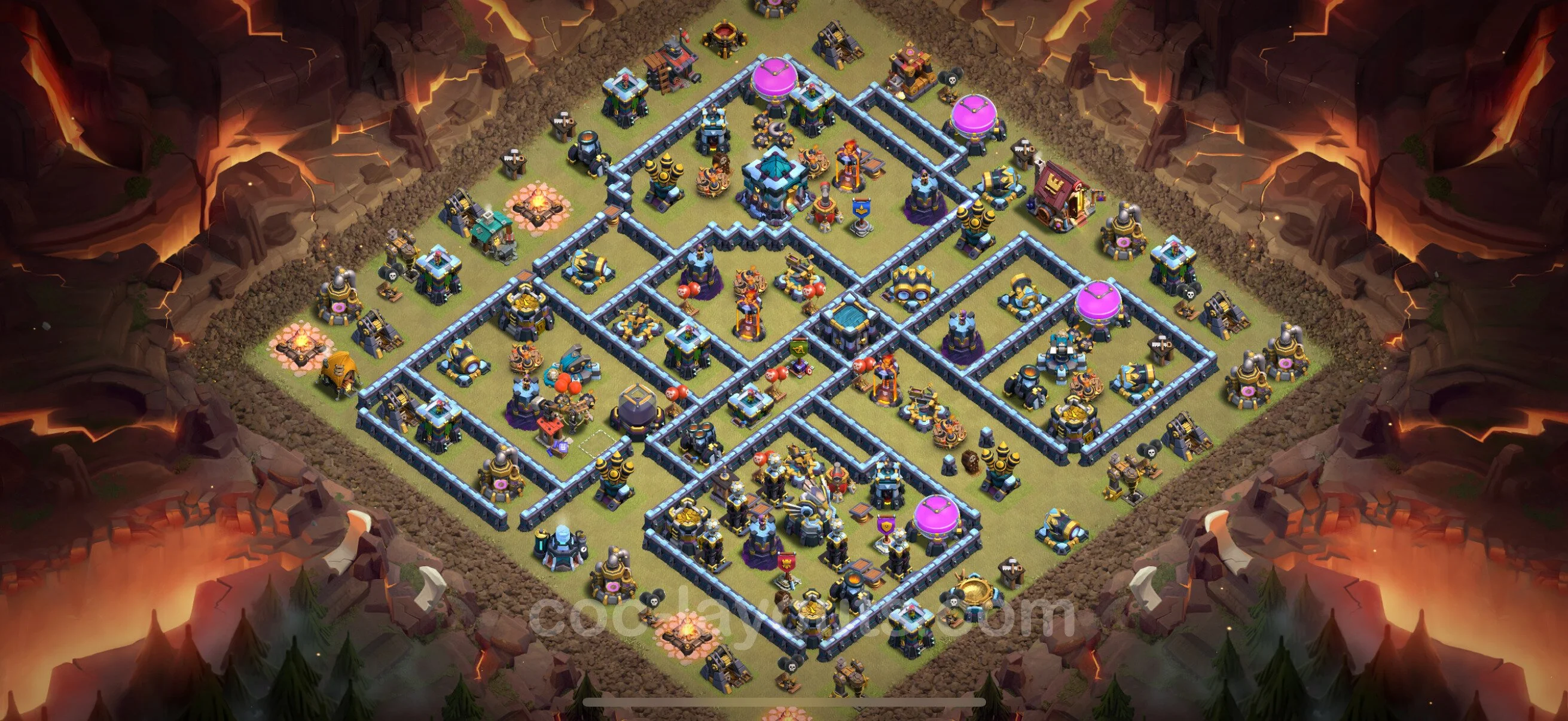 Top War Base TH13 with Link, Anti Everything - CWL Defence Plan - Clash of Clans - (#242) — Krieg BH13