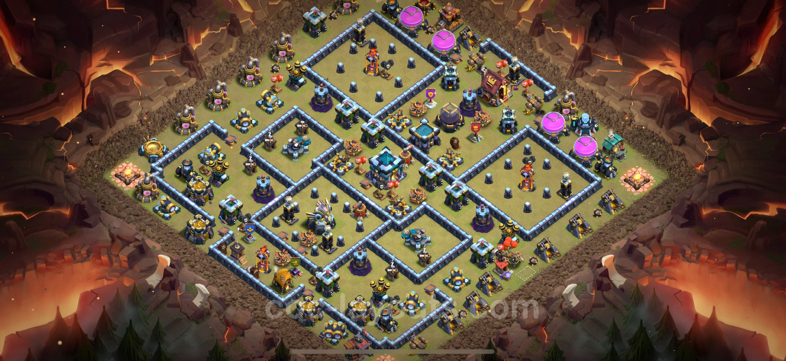 Top War Base TH13 with Link - CWL Defence Plan - Clash of Clans - (#244) — Perang BH13