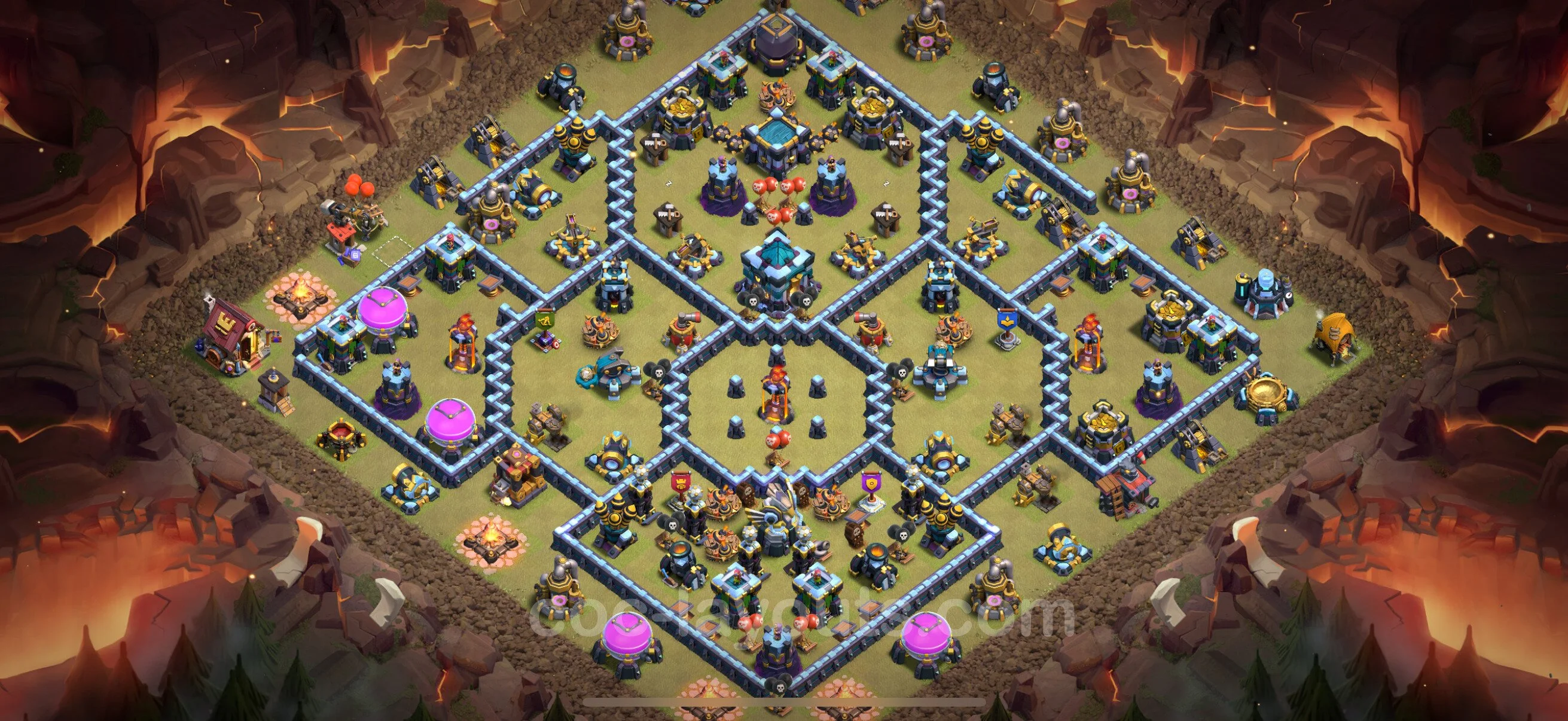 Top War Base TH13 with Link, Legend League - Anti 2 Stars CWL Plan - Clash of Clans - (#245) — Krieg BH13