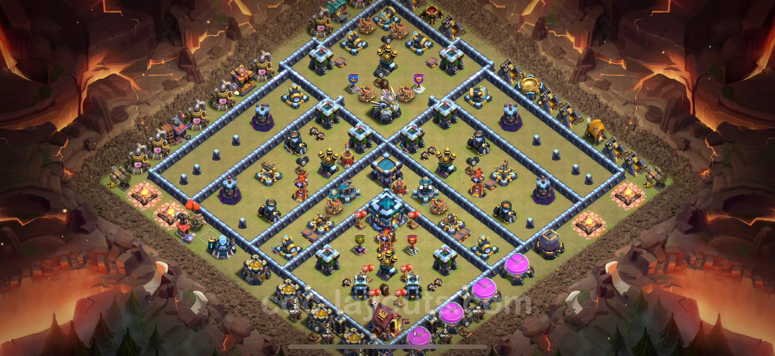 Top War Base TH13 with Link, Anti Everything - CWL Defence Plan - Clash of Clans - (#247) — Война BH13