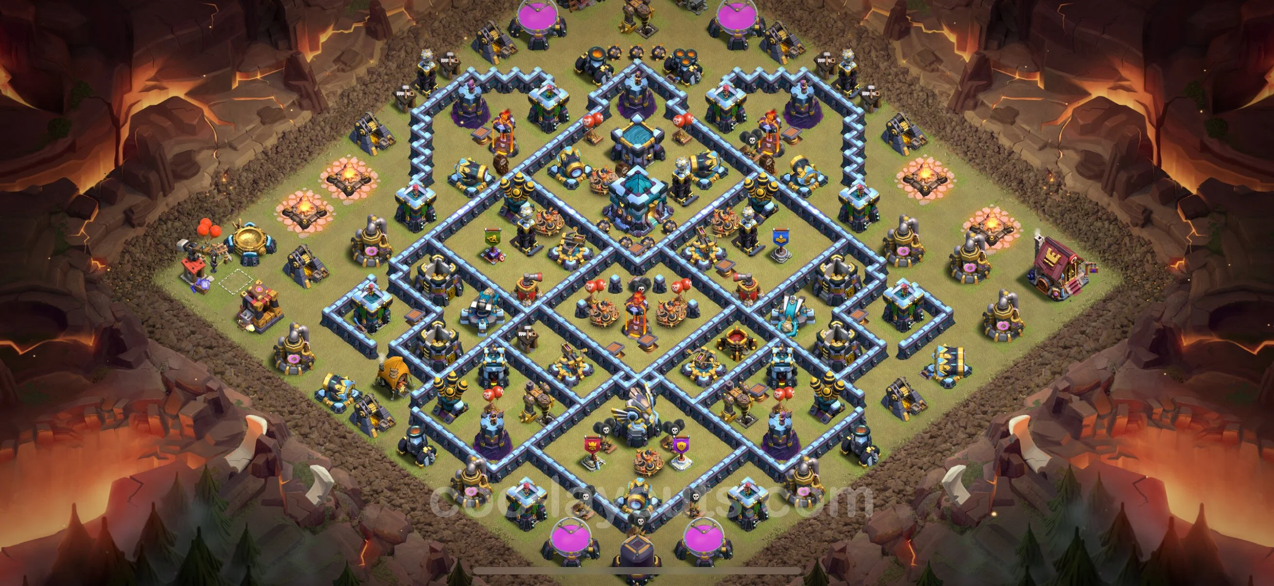 Top War Base TH13 with Link, Anti Everything - Anti 2 Stars CWL Plan - Clash of Clans - (#249) — वॉर BH13