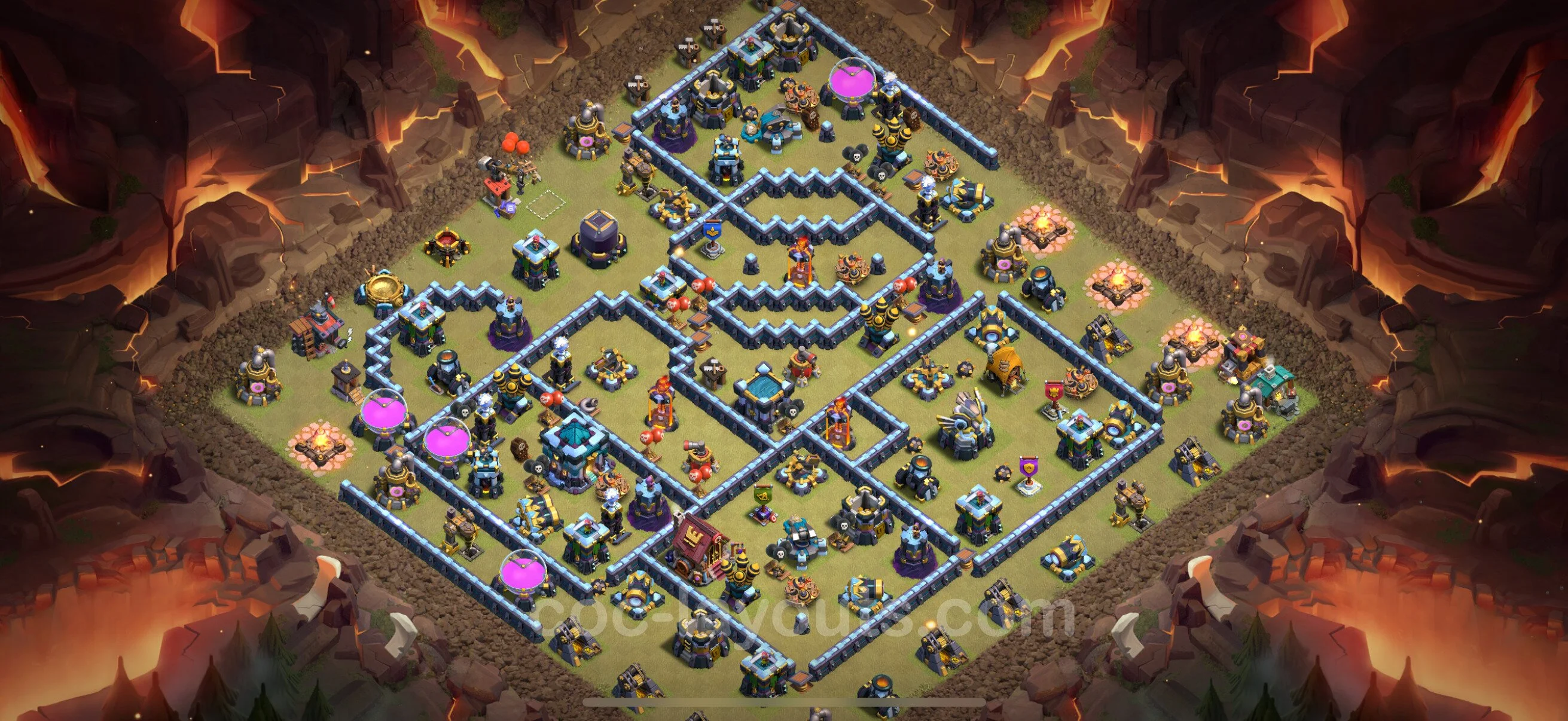 Top War Base TH13 with Link - Max Levels CWL Plan - Clash of Clans - (#253) — वॉर BH13
