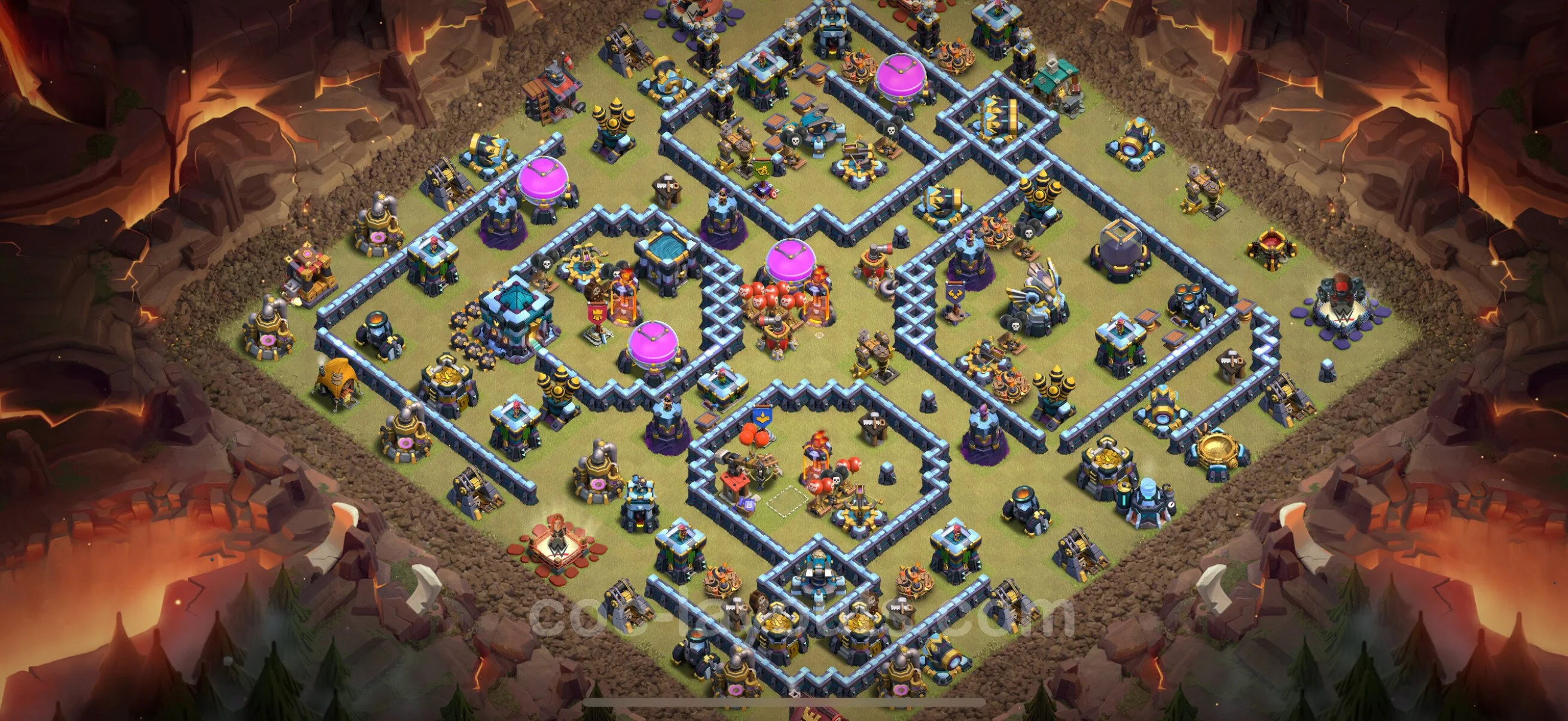 Top War Base TH13 with Link, Hybrid - Anti 3 Stars CWL Plan - Clash of Clans - (#259) — Oorlog BH13