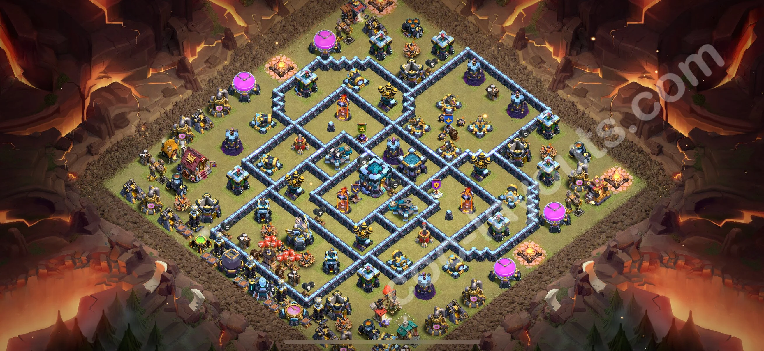 Top War Base TH13 with Link, Anti Air / Electro Dragon, Hybrid - CWL Defence Plan 2026 - Clash of Clans - (#261) — Oorlog BH13
